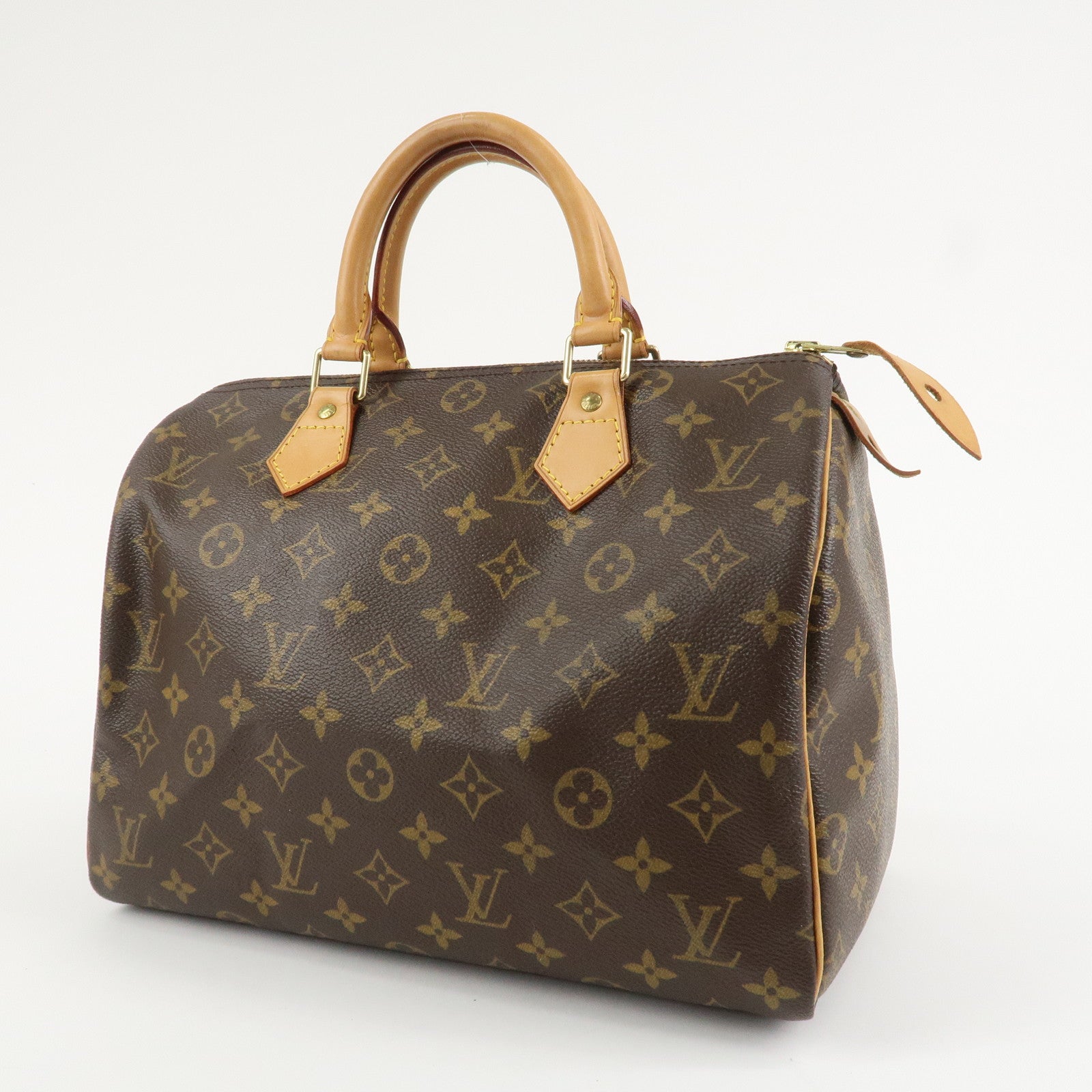 Louis Vuitton Monogram Speedy 30 Hand Bag Boston Bag M41526 Used