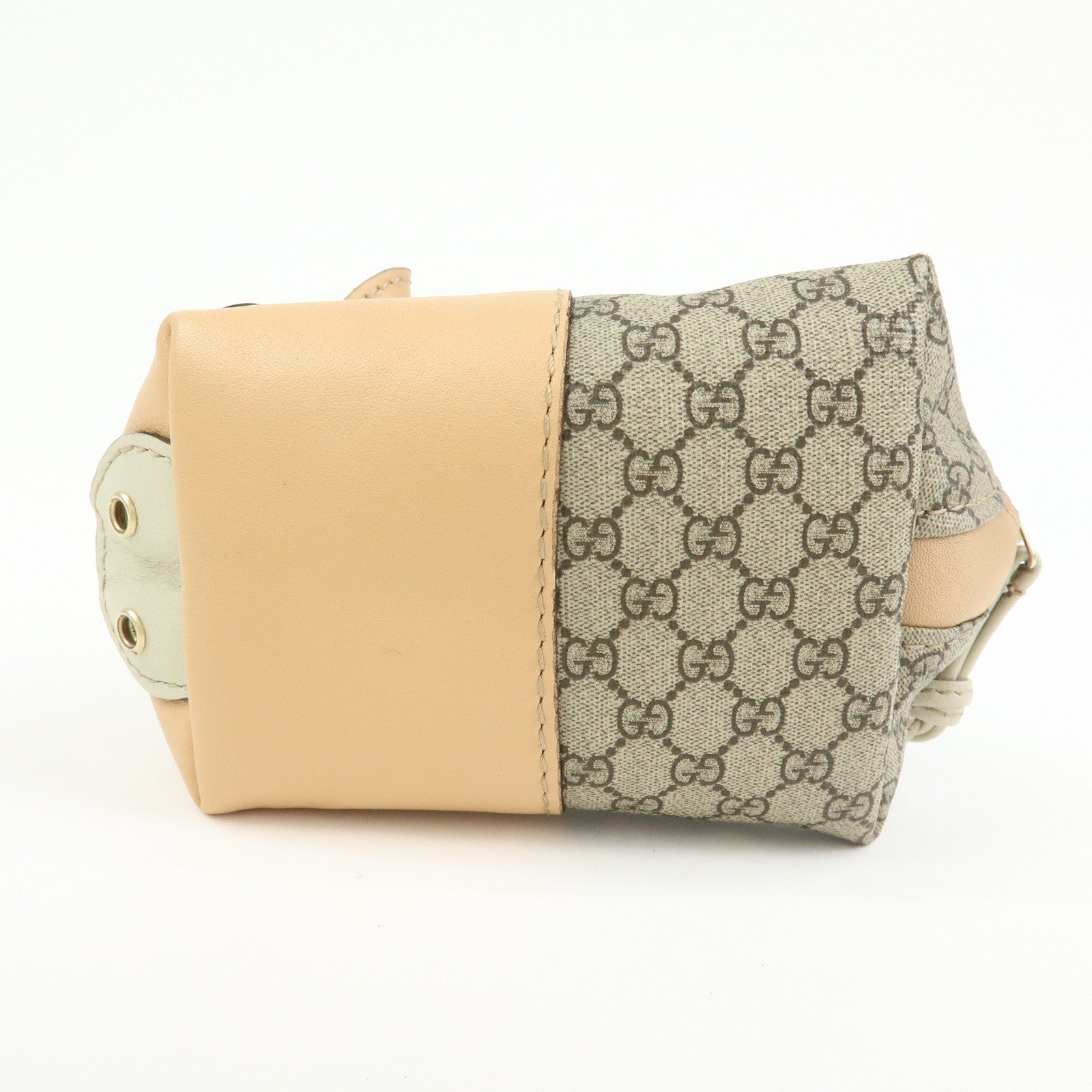 GUCCI GG Supreme Leather Pig Coin Case Purse Zoo Series 256866