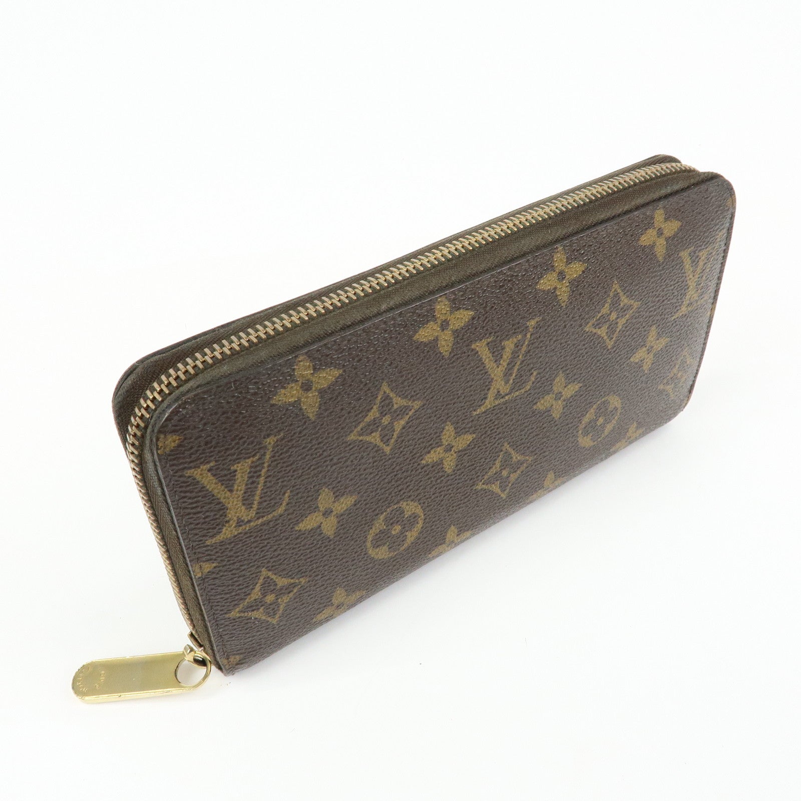 Louis Vuitton Monogram Canvas Zippy Wallet Long Wallet Brown M42616