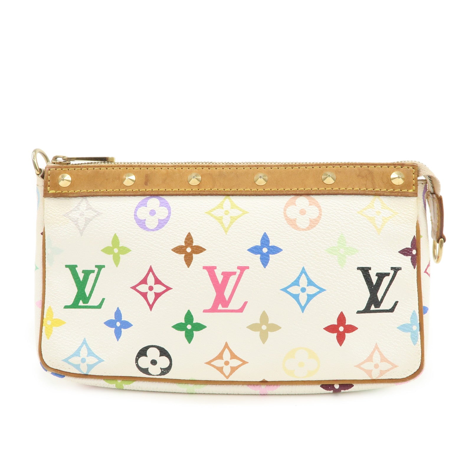 Louis Vuitton Monogram Multicolor Pochette Accessoires Blanc M92649