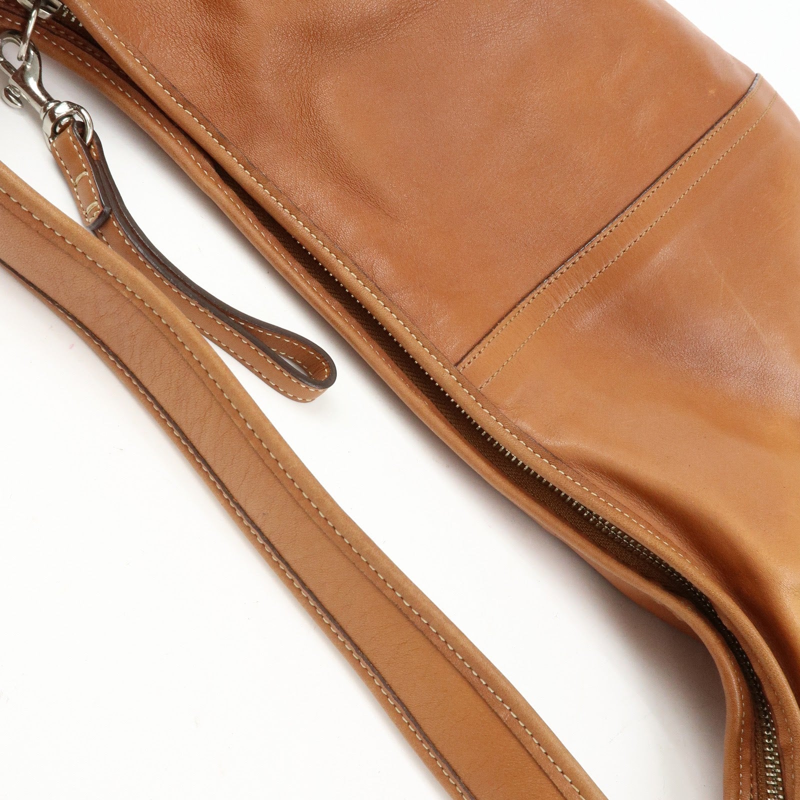COACH Ergo Leather Shoulder Bag Hand Bag Camel