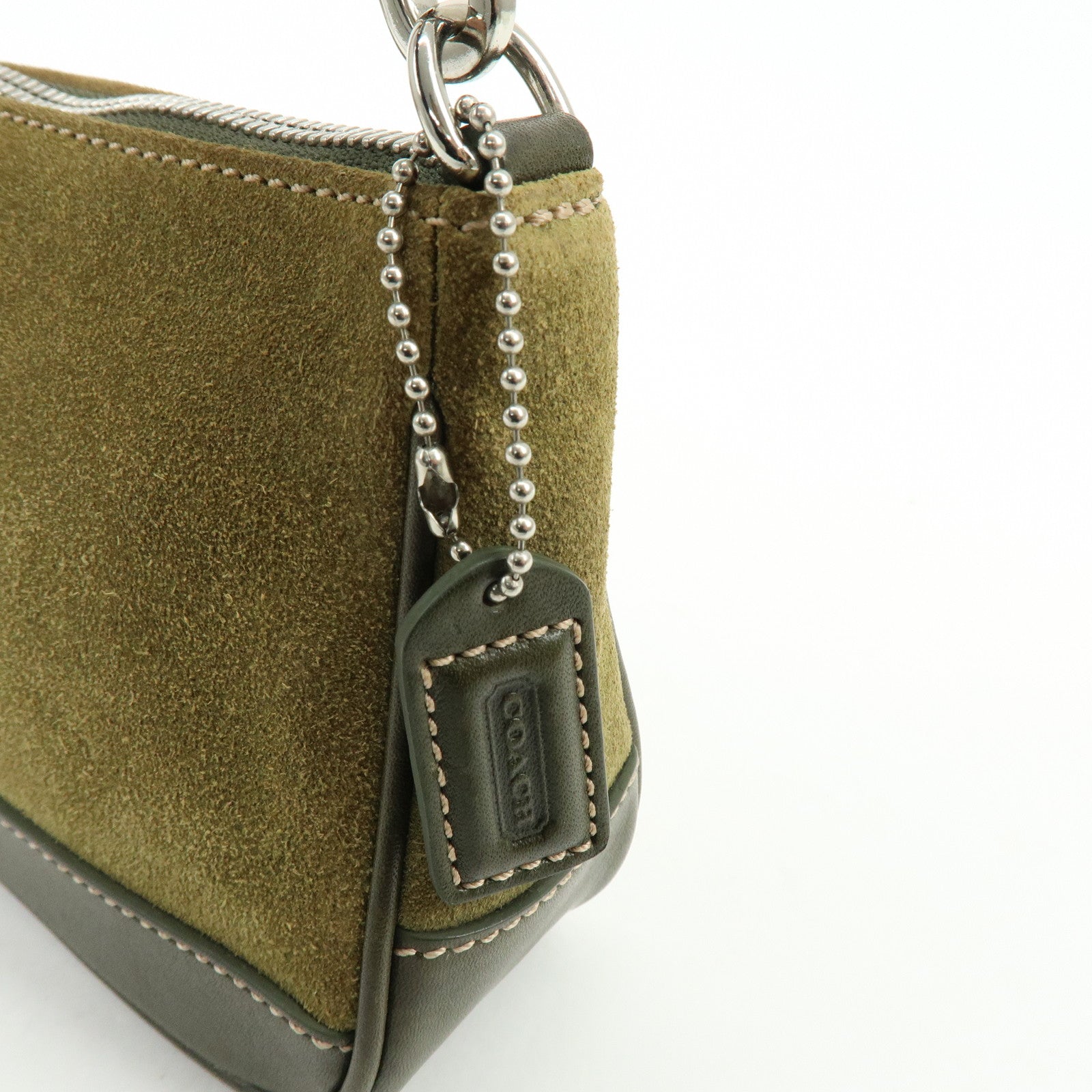 COACH Signature Set of 2 Canvas Leather Suede Shoulder Bag