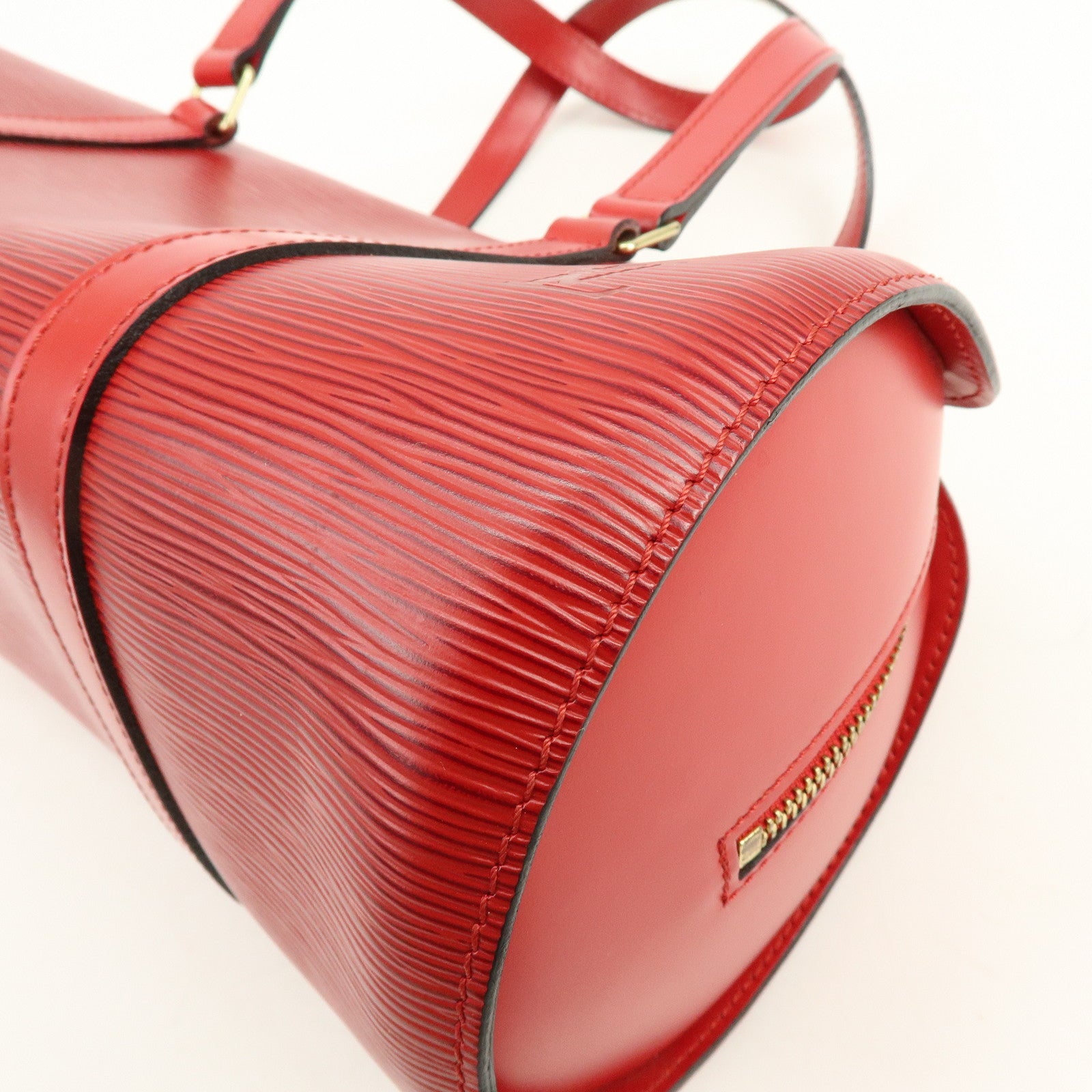 Louis Vuitton Epi Soufflot Hand Bag Castillian Red M52227