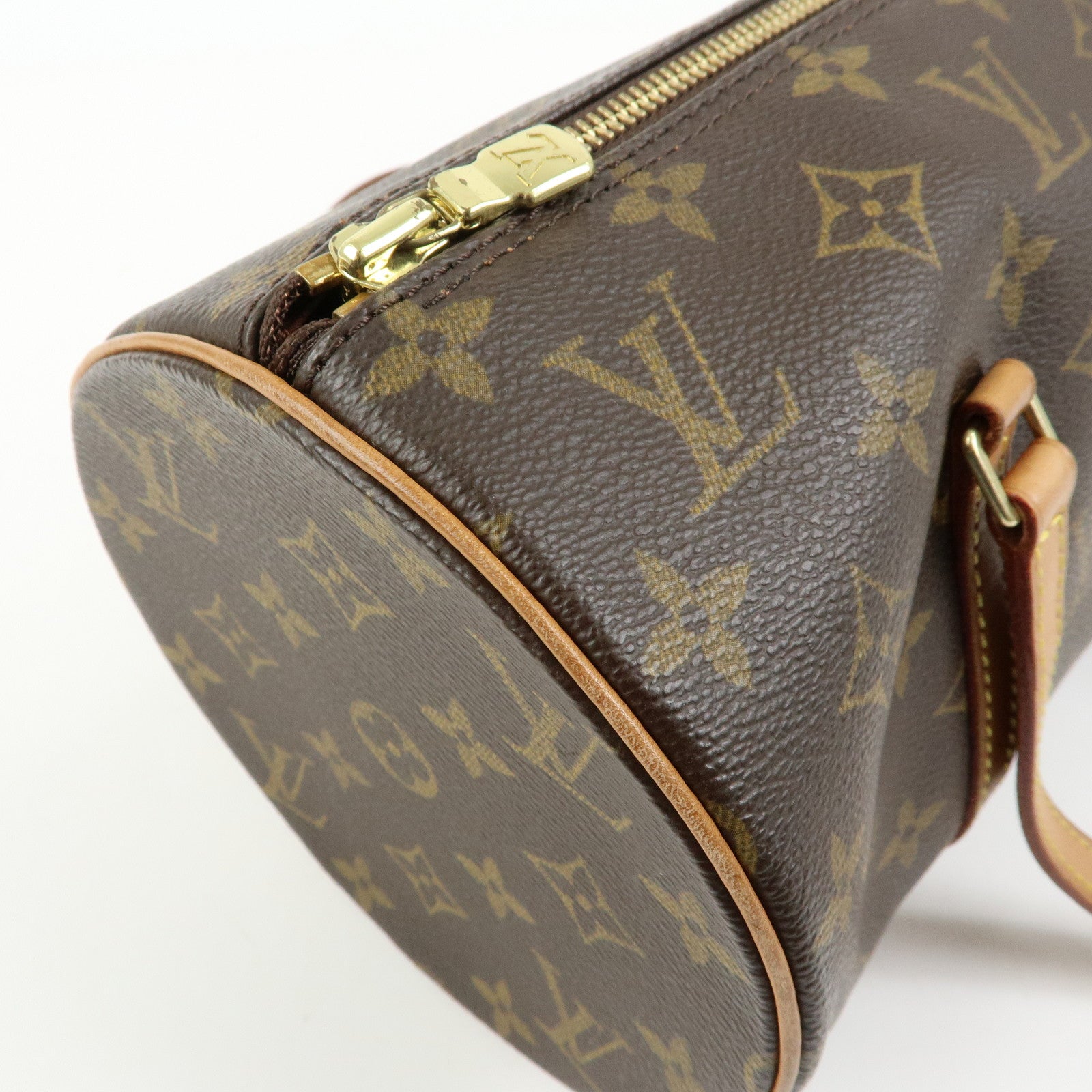 Louis Vuitton Monogram Papillon 30 Hand Bag Brown M51385