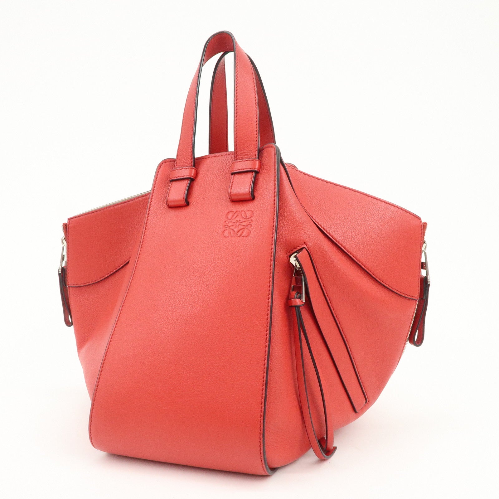 LOEWE Anagram Hammock Small Shoulder Bag Crossbody Bag Red 0011840