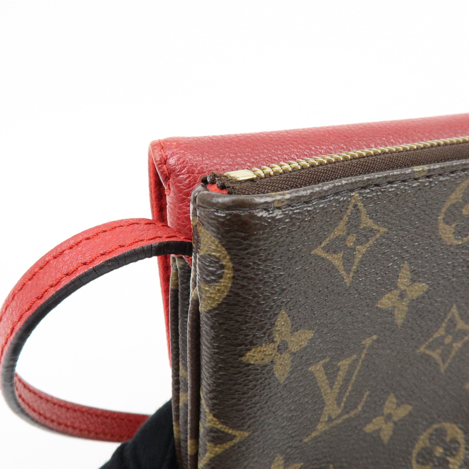 Louis Vuitton Monogram Twice Shoulder Crossbody Bag Cerise M50184