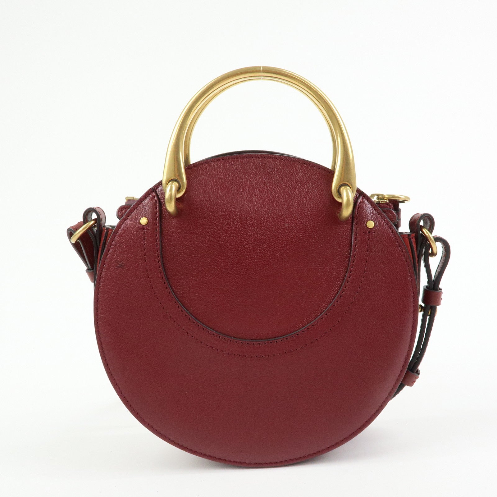 Chloe Pixie Leather Suede 2Way Bag Hand Bag Shoulder Bag Bordeaux