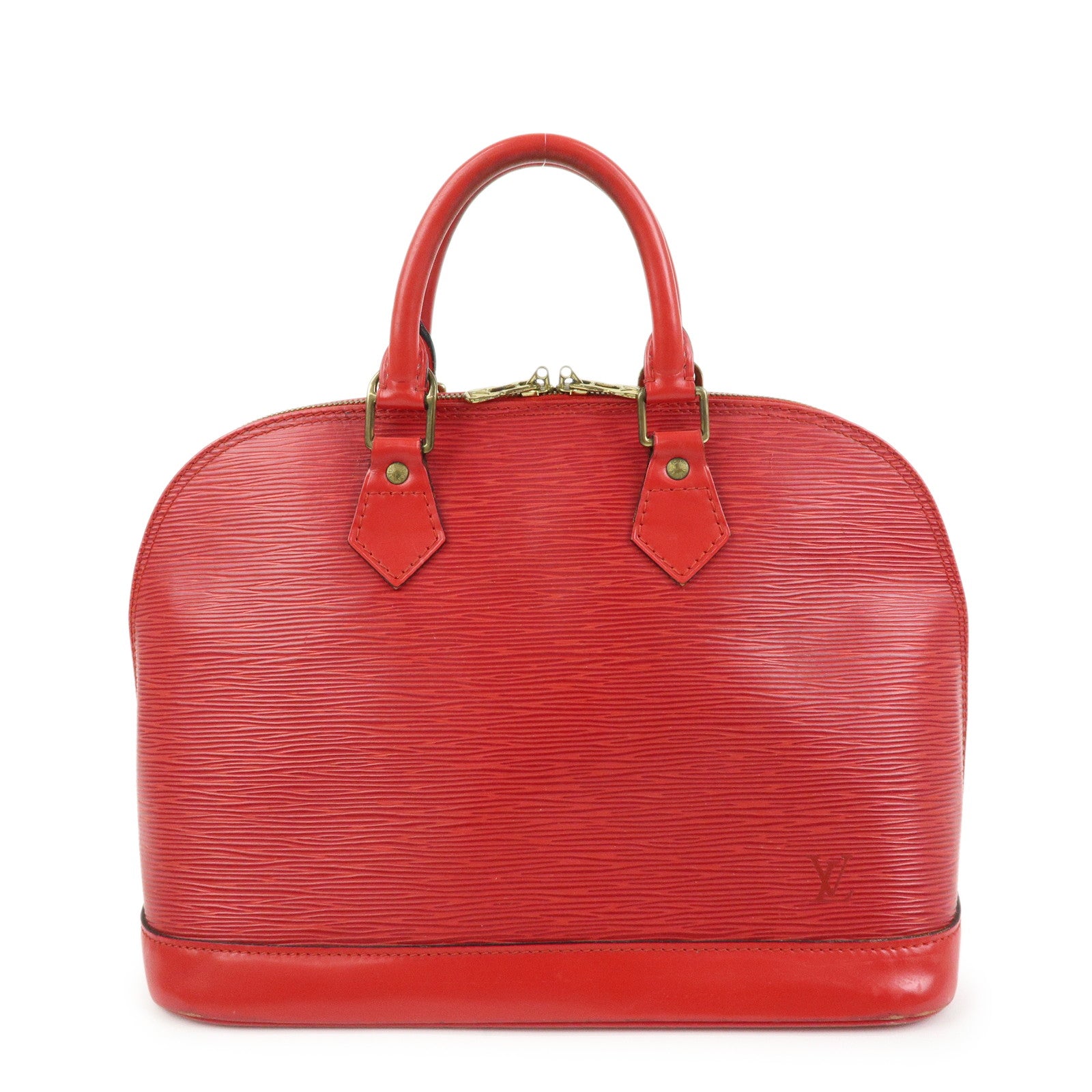 Louis Vuitton Epi Leather Alma Hand Bag Castilian Red M52147
