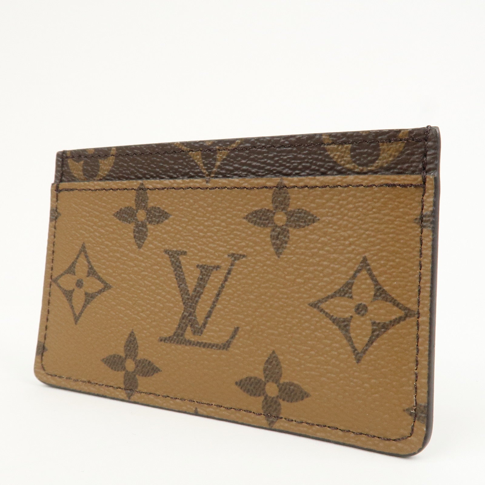 Louis Vuitton Monogram Reverse Porte Cartes Simple Card Case M69161