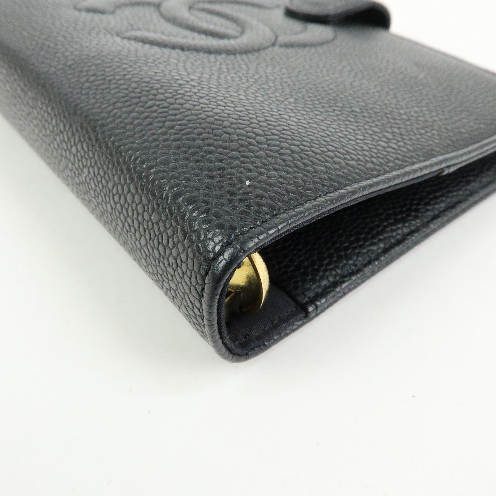 CHANEL COCO Mark Caviarskin Agenda Cover Planner Cover Black