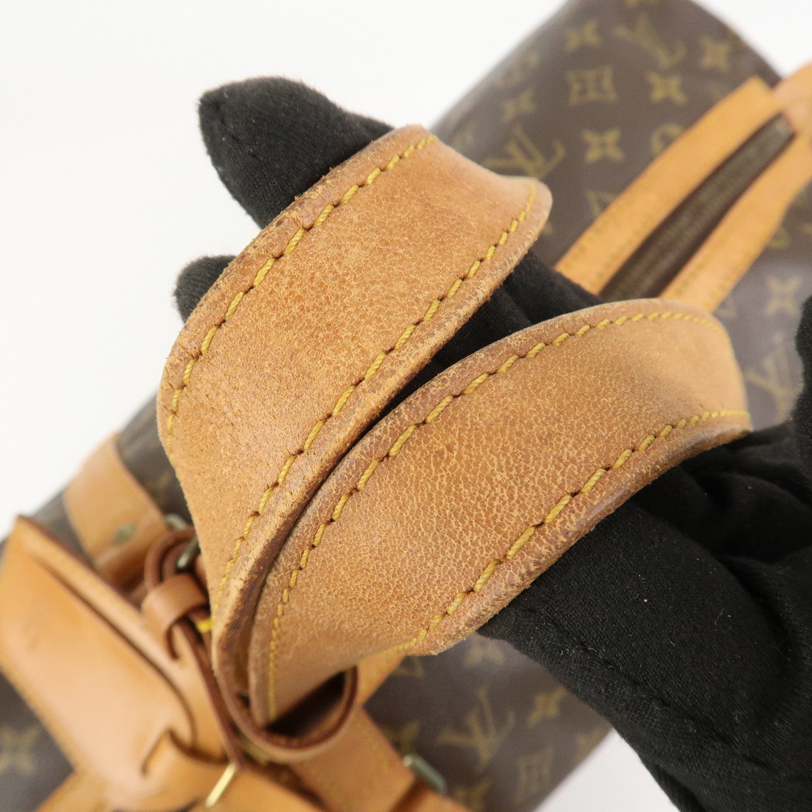 Louis Vuitton Monogram Sac Souple 45 Boston Bag Brown M41624