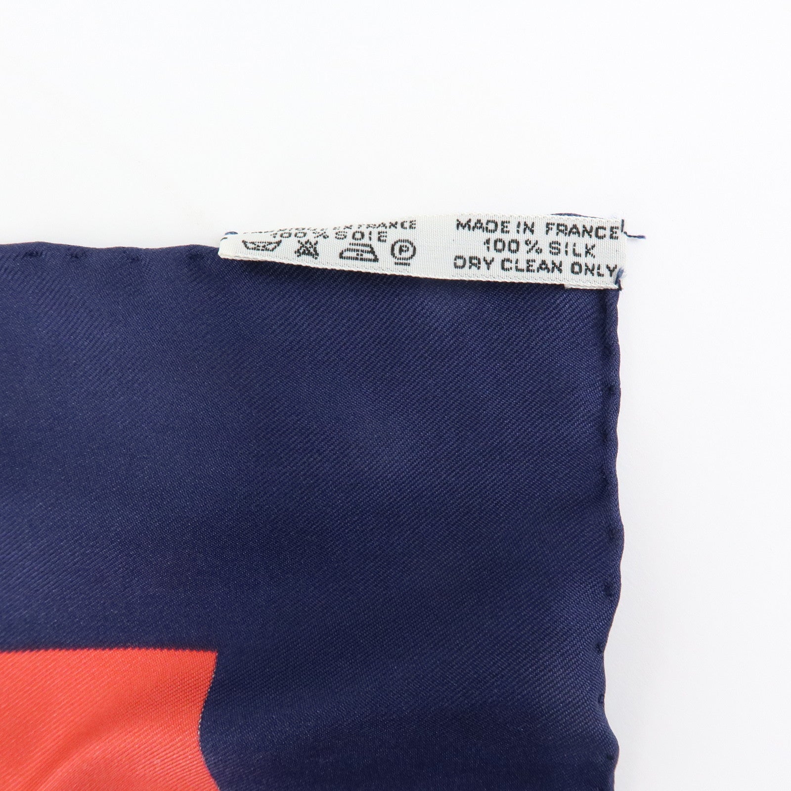 HERMES Carre 90 Silk 100% Scarf  Eperon d'or Navy White Yellow Red