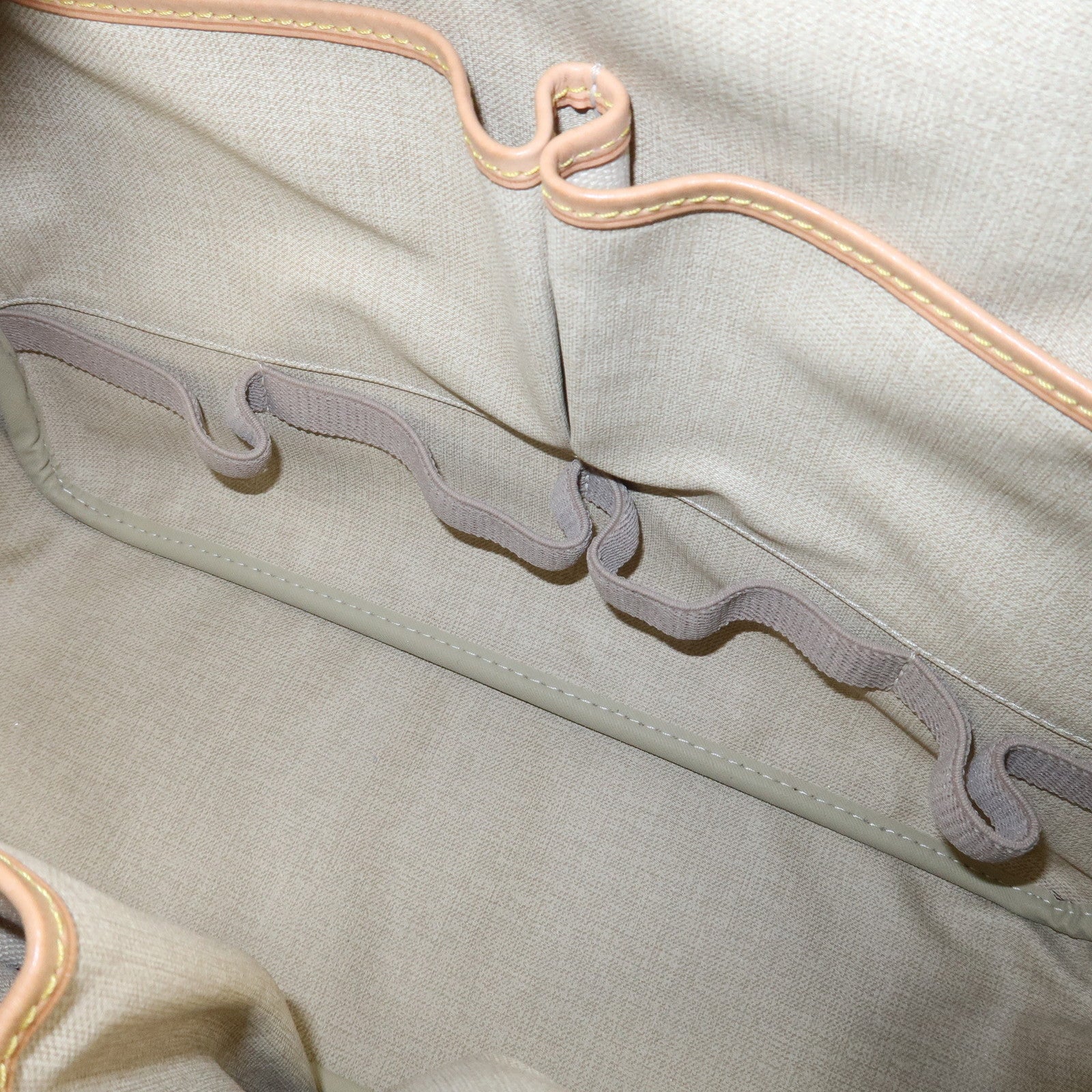Louis Vuitton Leather Canvas Monogram Deauville Hand Bag M47270 Used