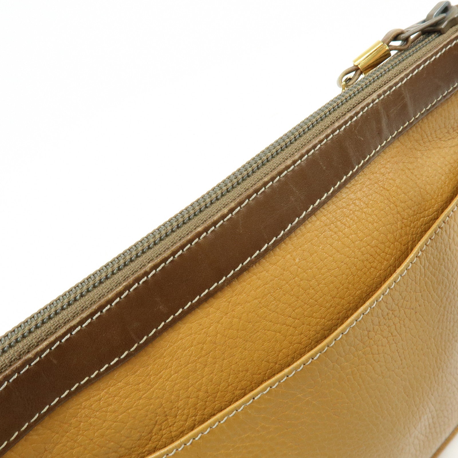 LOEWE Anagram Leather Shoulder Bag Crossbody Bag Brown