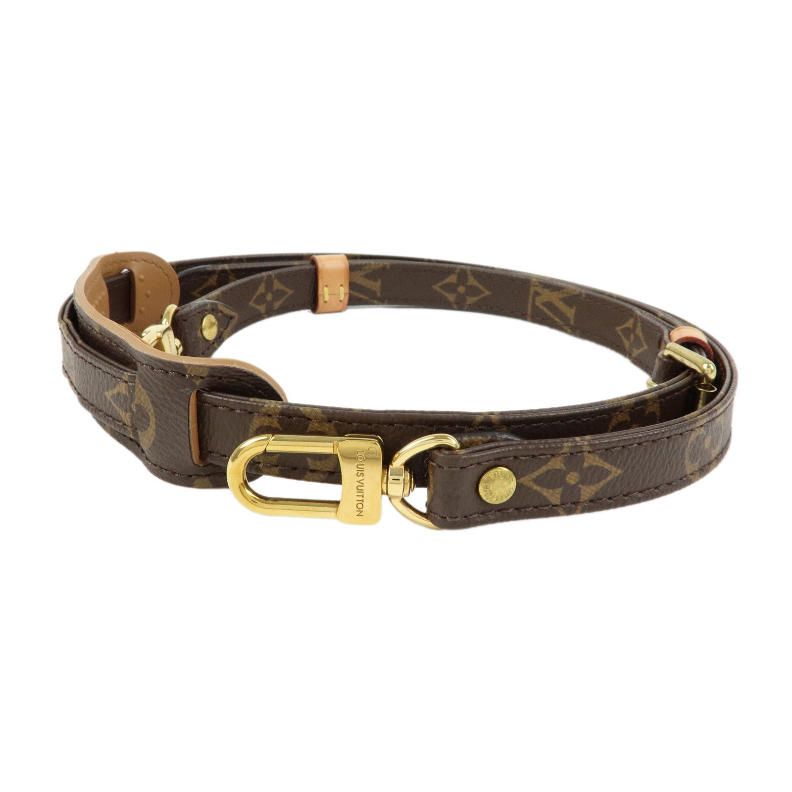 Louis Vuitton Monogram Adjustable Shoulder Strap Brown 120cm J52315