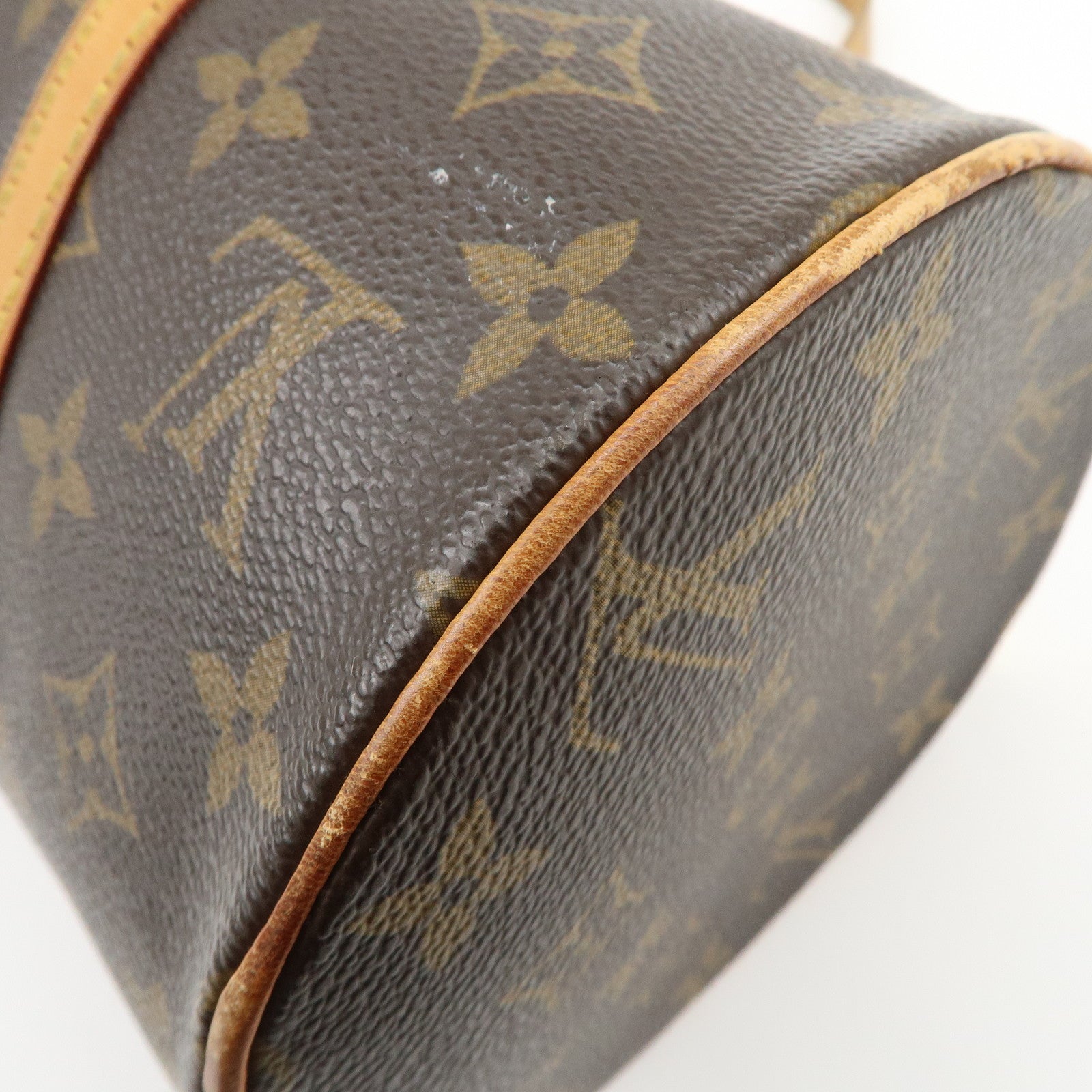Louis Vuitton Monogram Papillon 30 Hand Bag Brown M51385