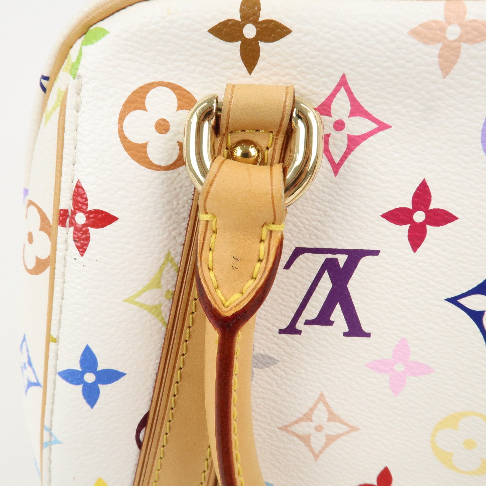 Louis Vuitton Monogram Multicolor Priscilla Hand Bag Blanc M40096