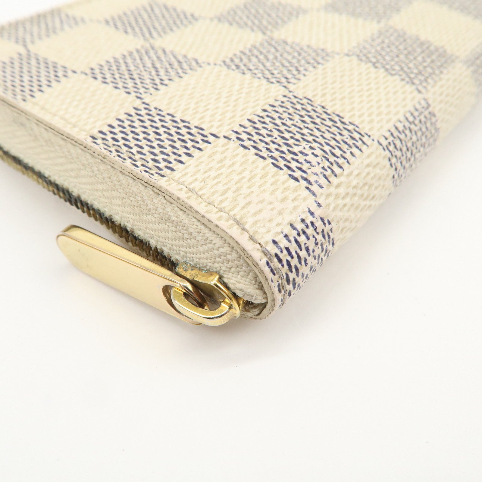 Louis Vuitton Damier Azur Zippy Coin Purse Coin Case Ivory N63069