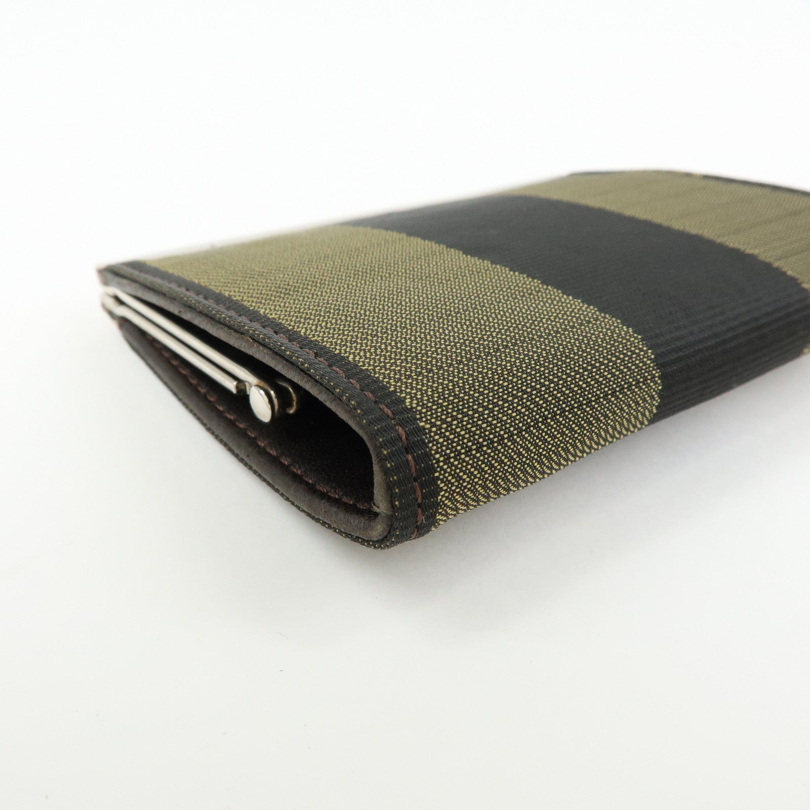FENDI Canvas Coin Case Coin Purse Brown 2261‑30826‑099