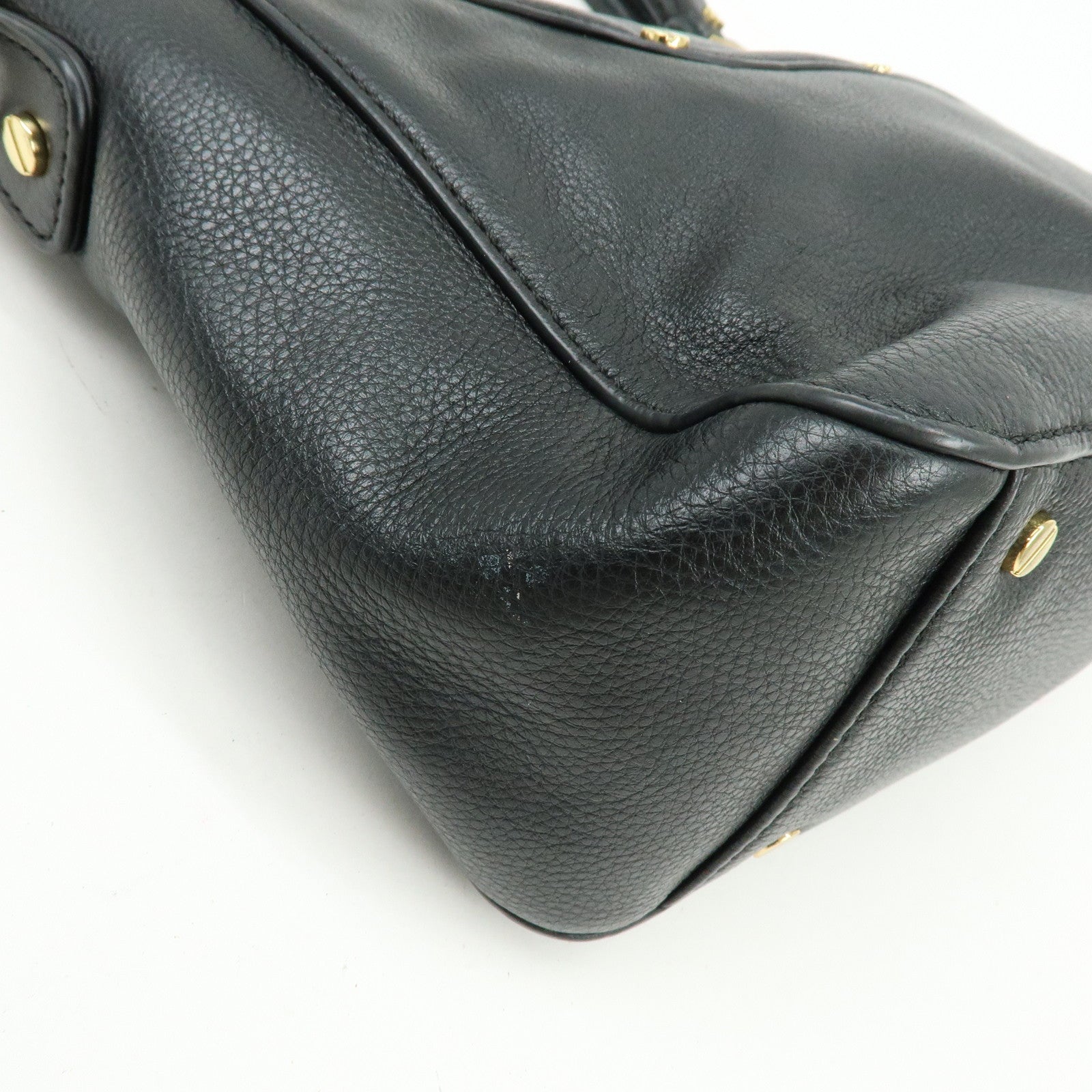 TORY BURCH Amanda Leather 2Way Bag Hand Bag Shoulder Bag Black