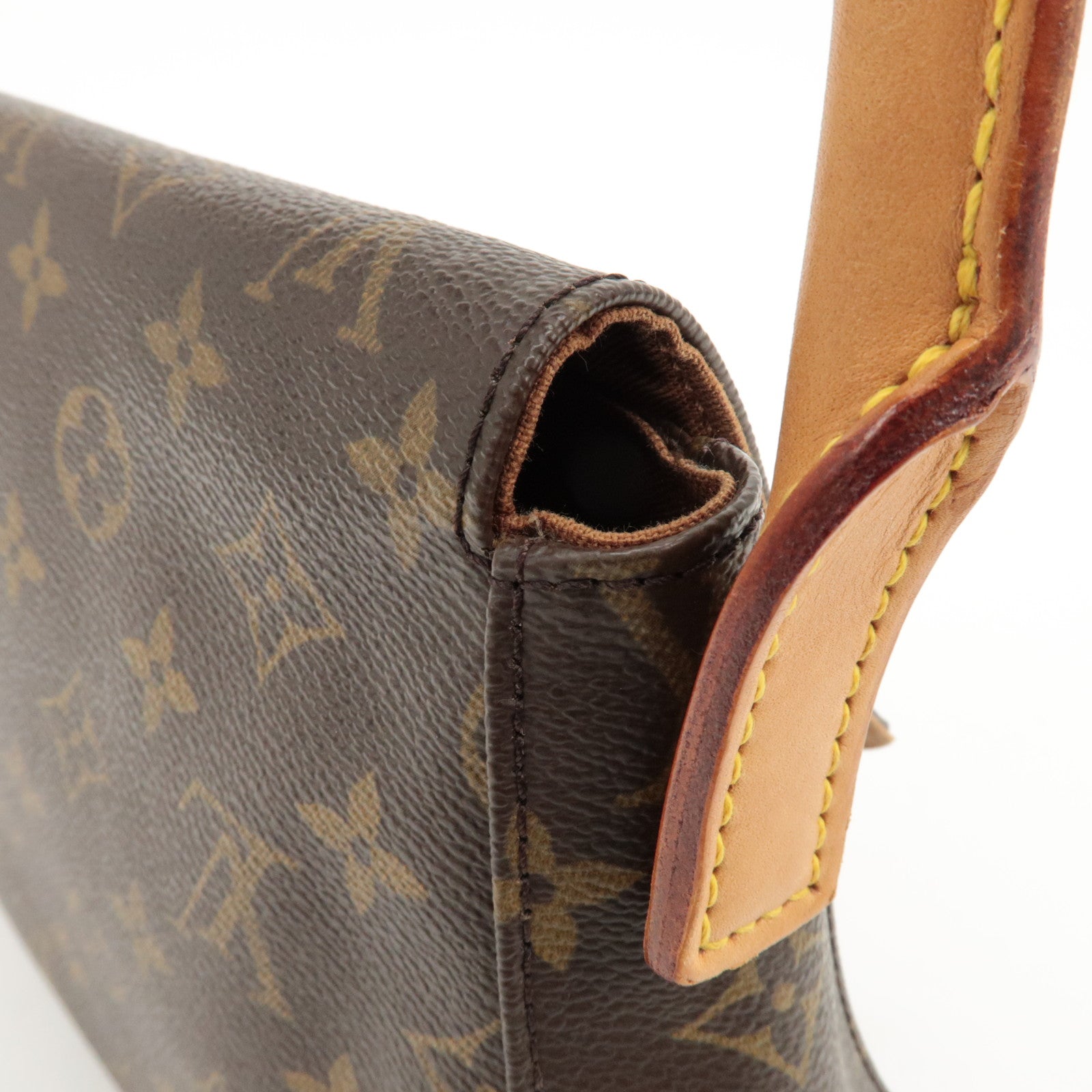 Louis Vuitton Monogram Mini Looping Shoulder Bag Brown M51147 Used