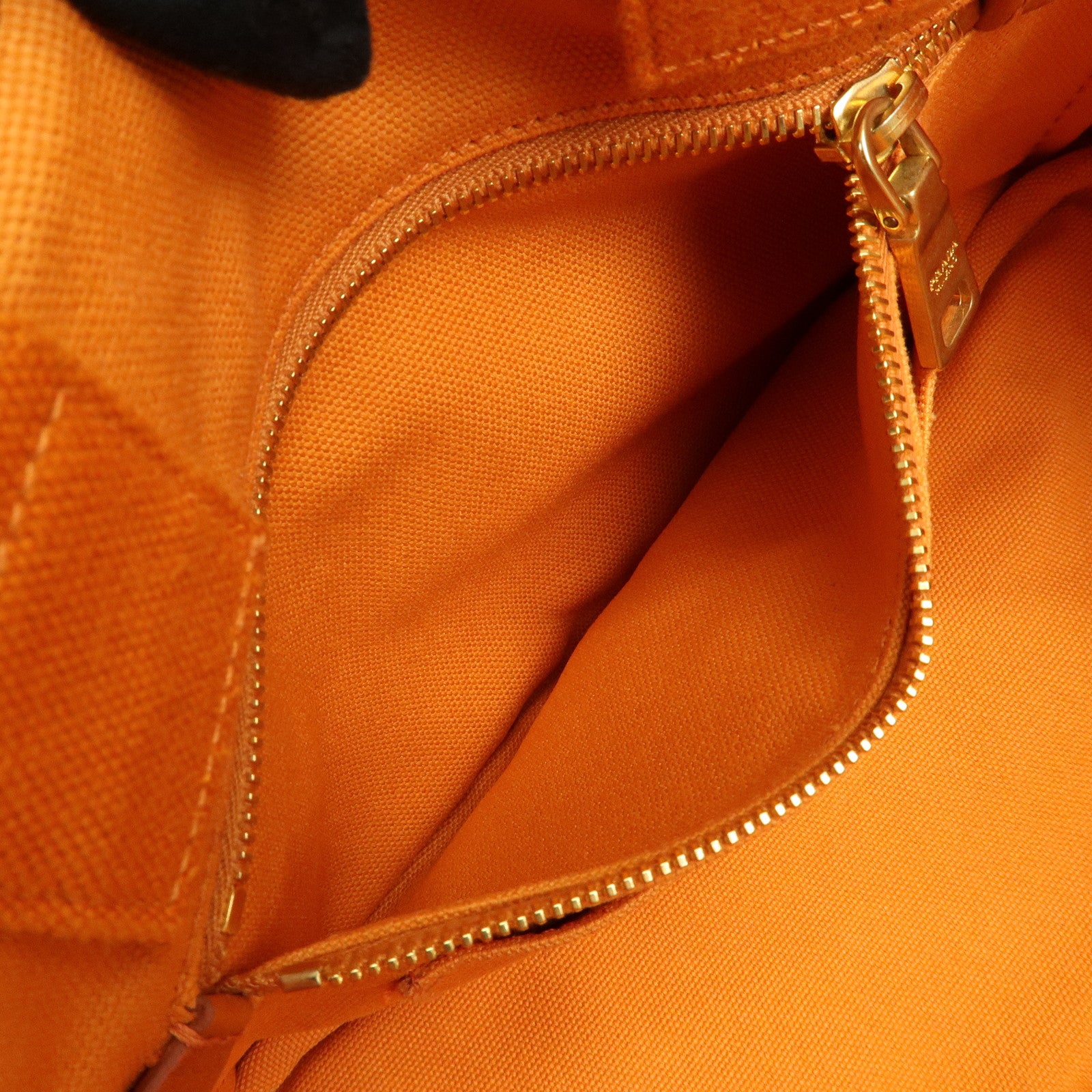 PRADA Triangle Logo Canapa Mini Canvas Tote Hand Bag Orange BN2439