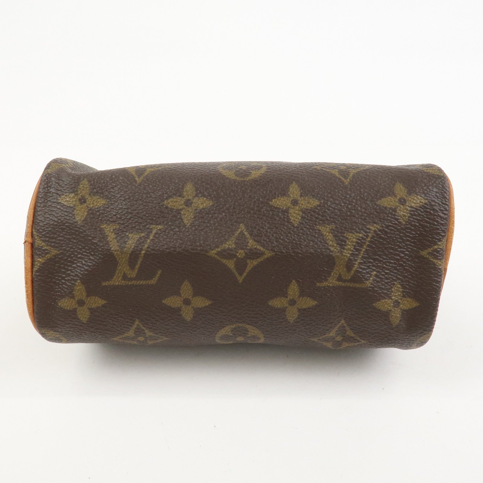 Louis Vuitton Monogram Mini Speedy Hand Bag Brown M41534