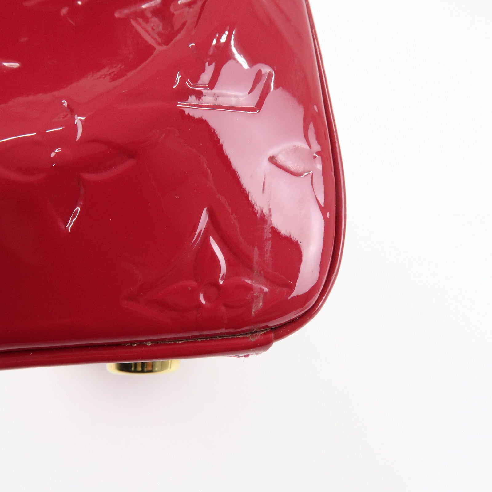 Louis Vuitton Vernis Brea MM 2Way Hand Bag Rose Indien M91798