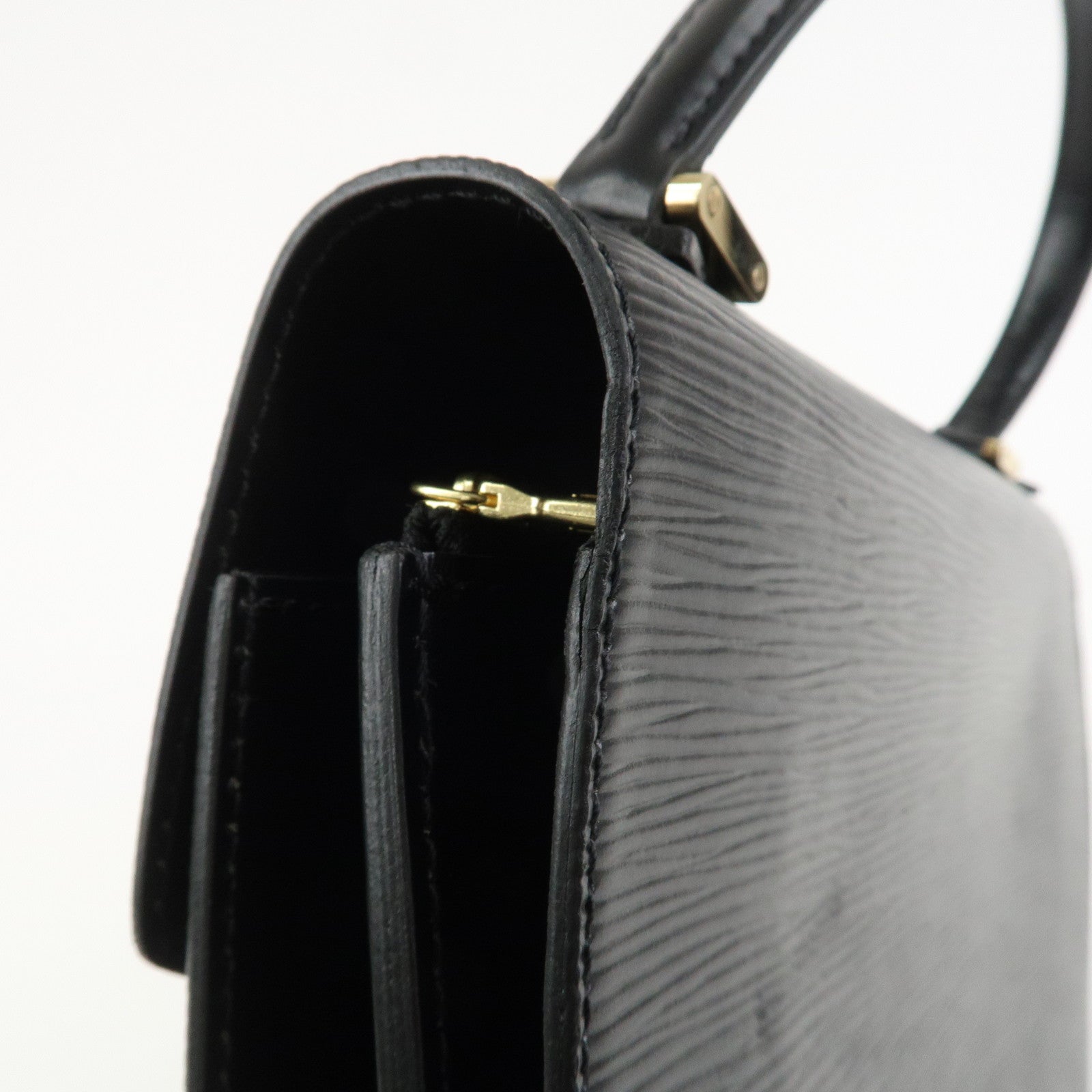 Louis Vuitton Epi Concorde Leather Hand Bag Noir Black M52132
