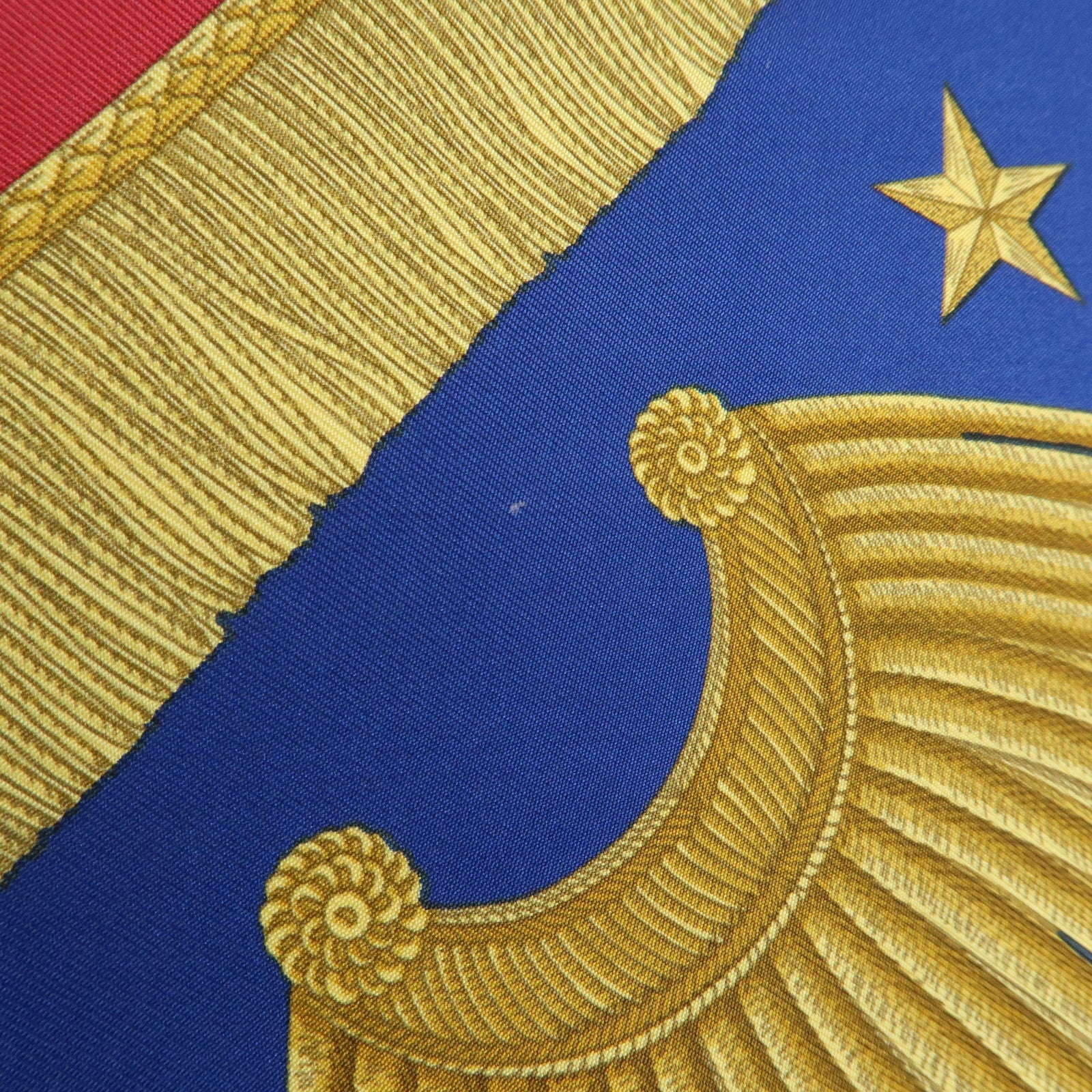 HERMES Carre 90 Silk 100% Scarf Poste et Cavalerie Blue Yellow Red