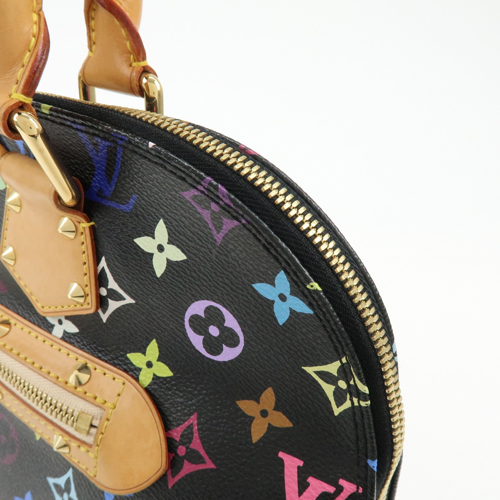 Louis Vuitton Monogram Multicolor Alma PM Hand Bag Noir M40444