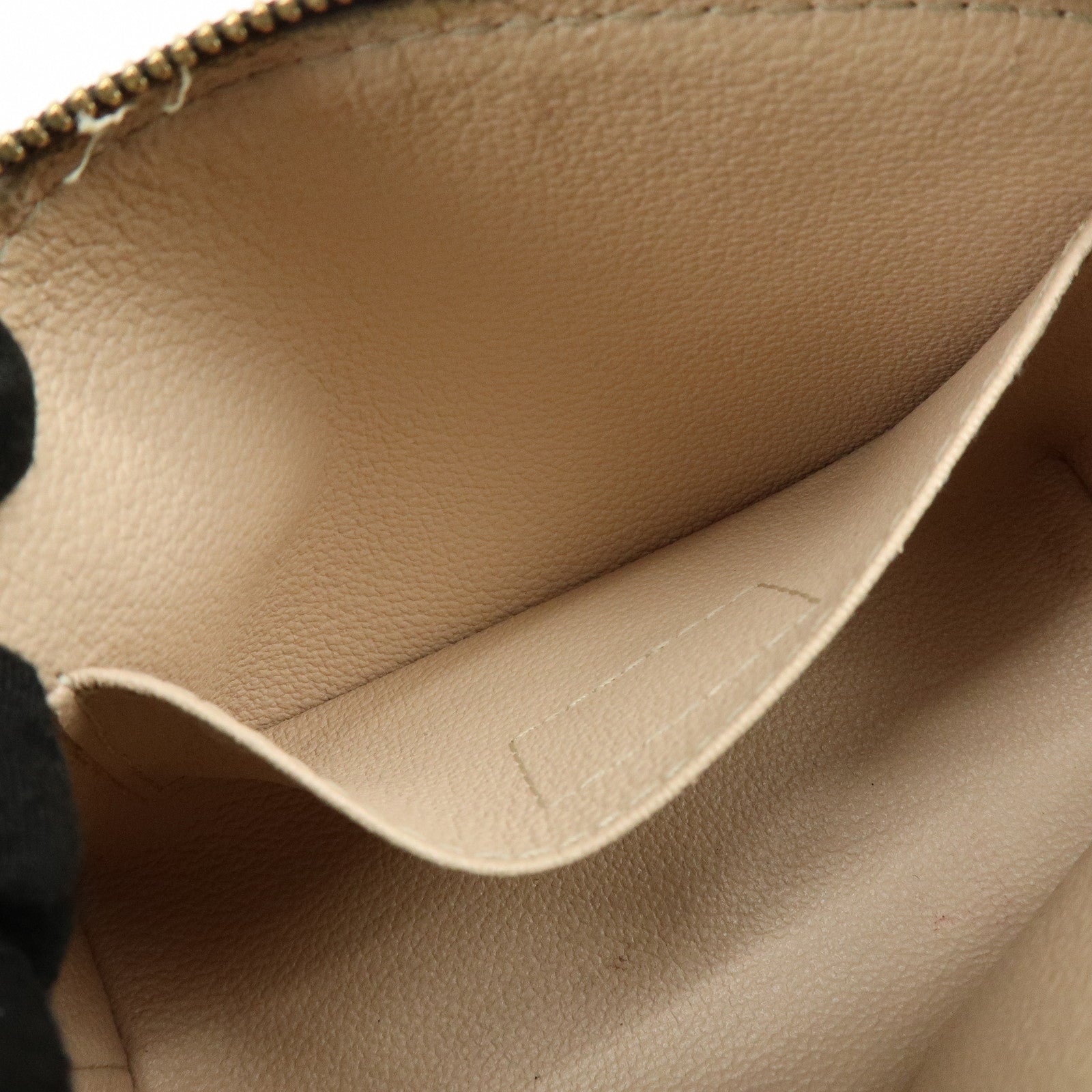 Louis Vuitton Monogram Pochette Cosmetic PM Pouch Brown M47515