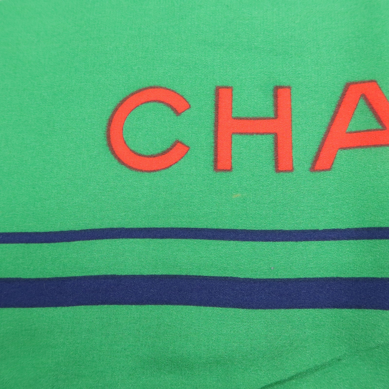 CHANEL COCO Mark Silk100% Scarf Green Navy White Red