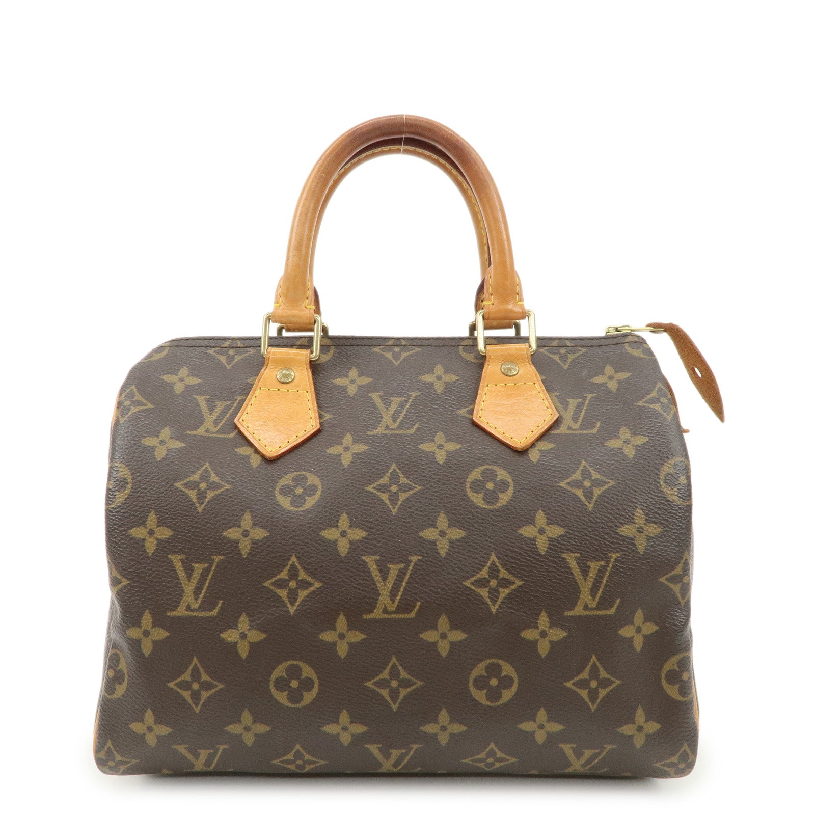 Louis Vuitton Monogram Speedy 25 Boston Bag Hand Bag Brown M41528