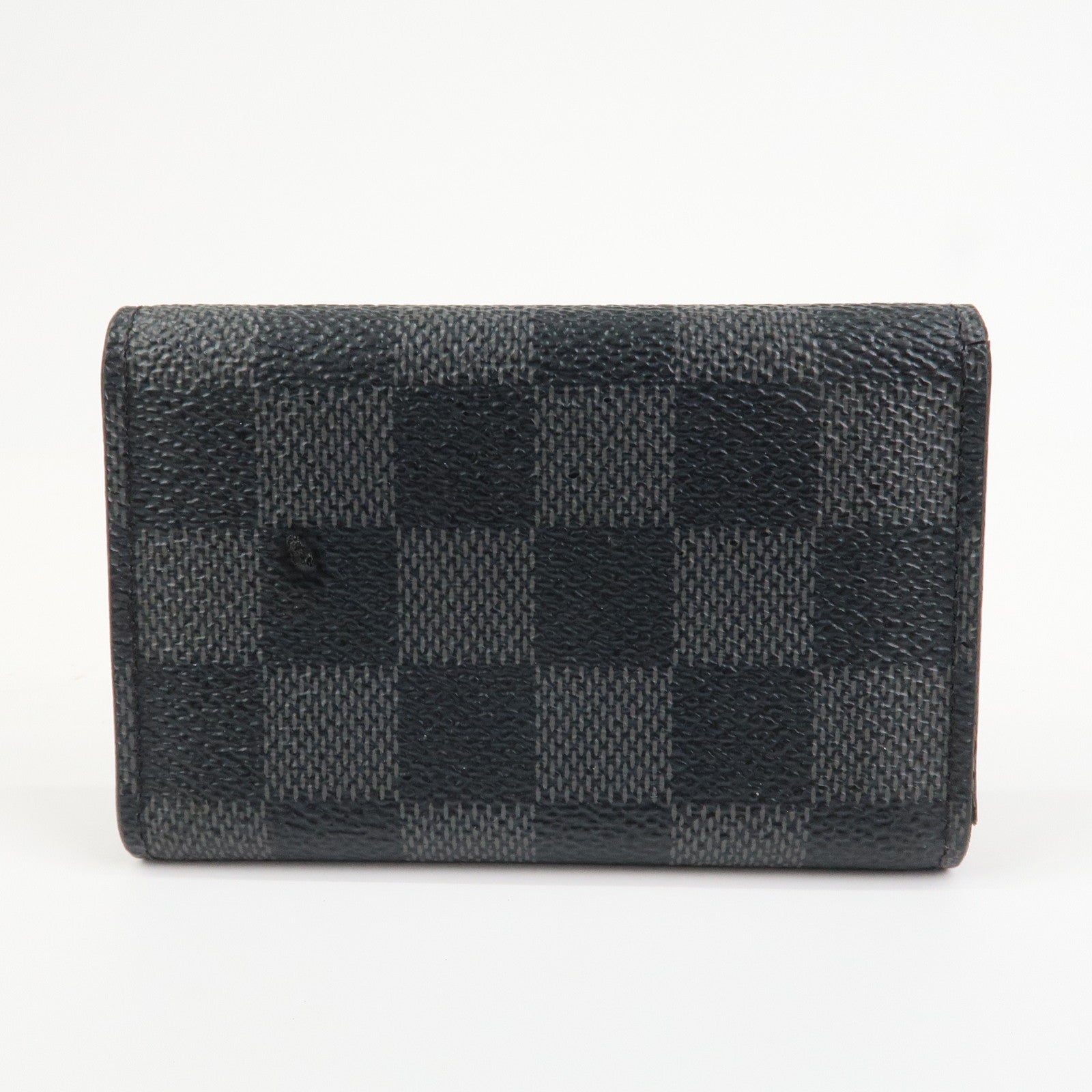 Louis Vuitton Damier Graphite Multicle 6 Key Case Gray Black N62662