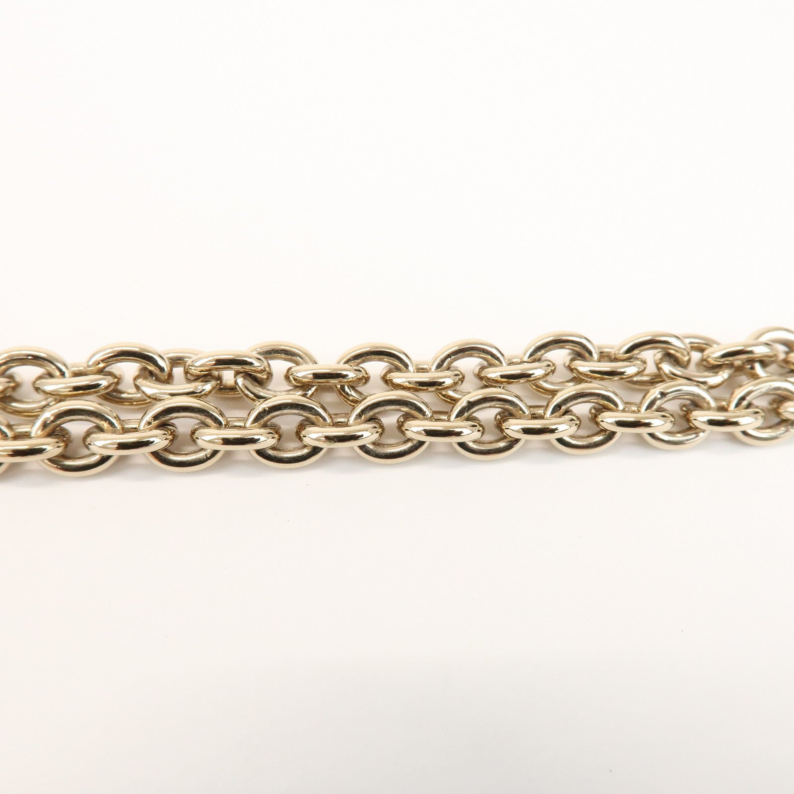 FENDI Zucchino Canvas Leather Chain Long Wallet Brown Gold 8M0219