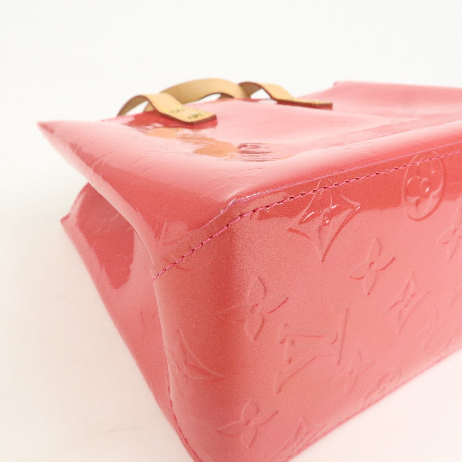 Louis Vuitton Monogram Vernis Lead PM Hand Bag Framboise M9132F
