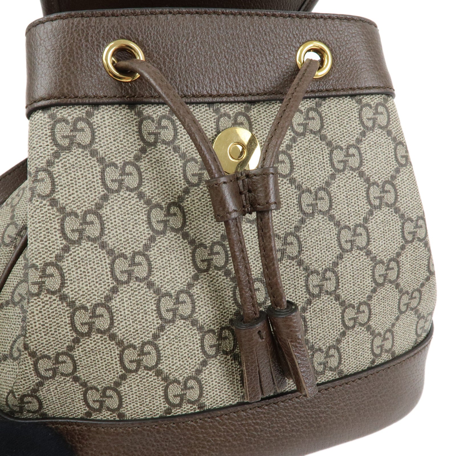 GUCCI Ophidia Sherry GG Supreme Leather Backpack Rucksack 795221