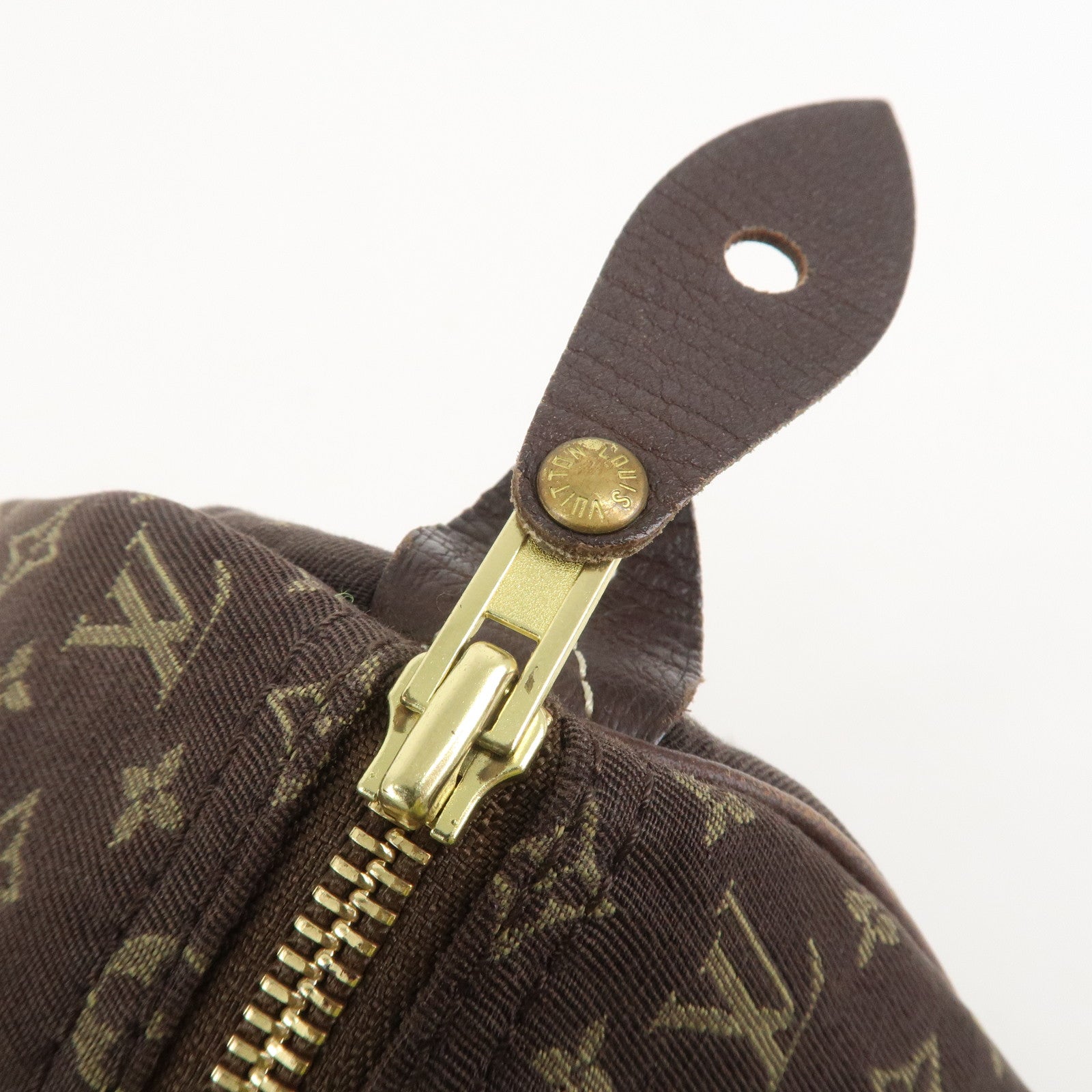Louis Vuitton Monogram Mini Lin Speedy 30 Boston Bag Ebene M95224