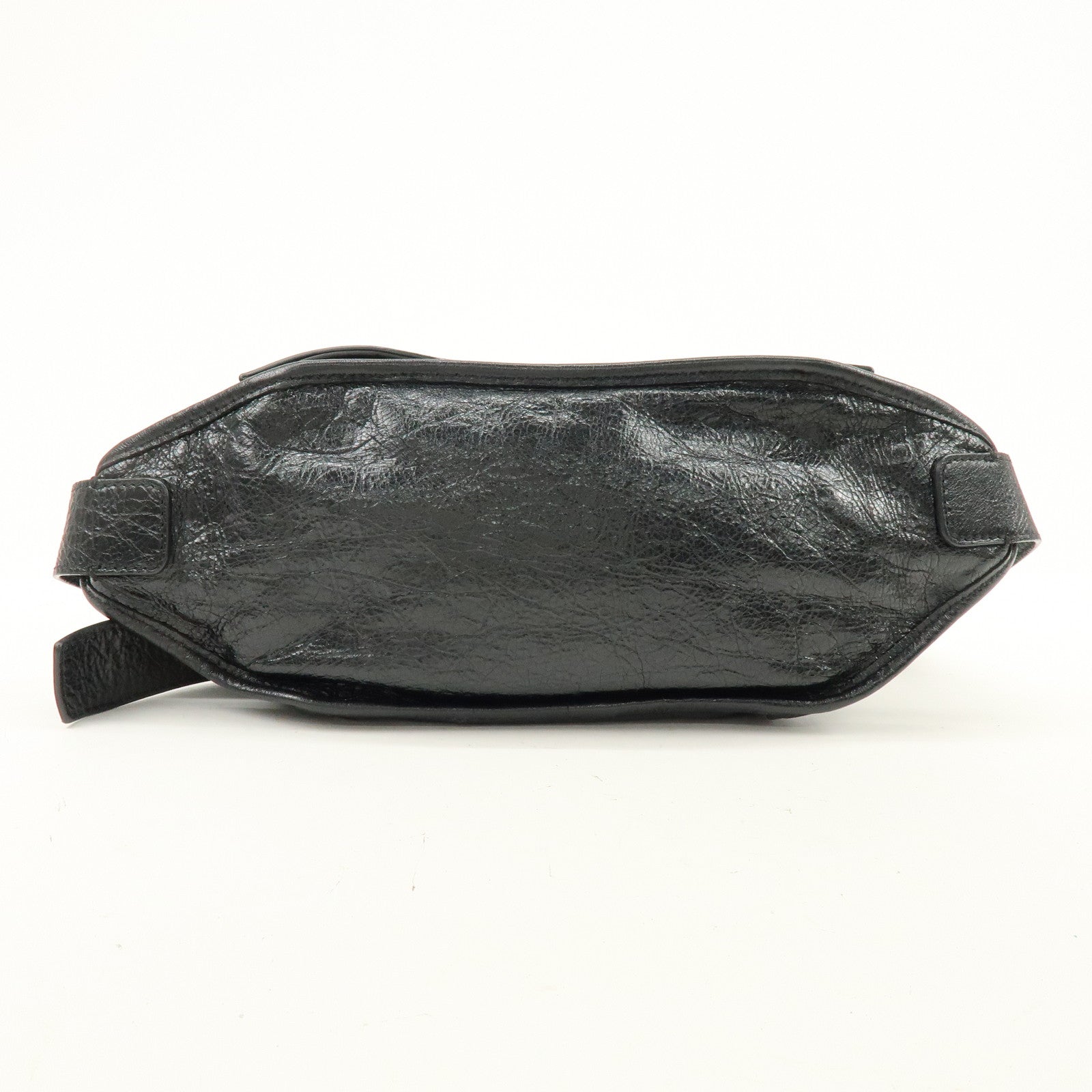 BALENCIAGA Neo Lift Leather Waist Bag Body Bag Style Black 542013