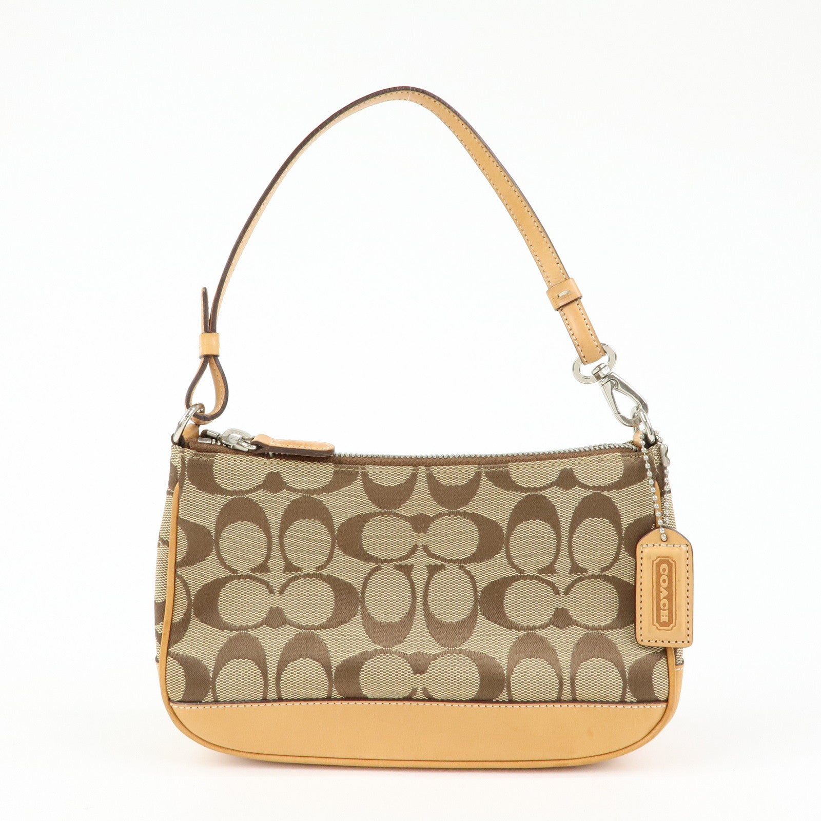 COACH Set of 3 Signature Canvas Leather Shoulder Bag Hand Bag