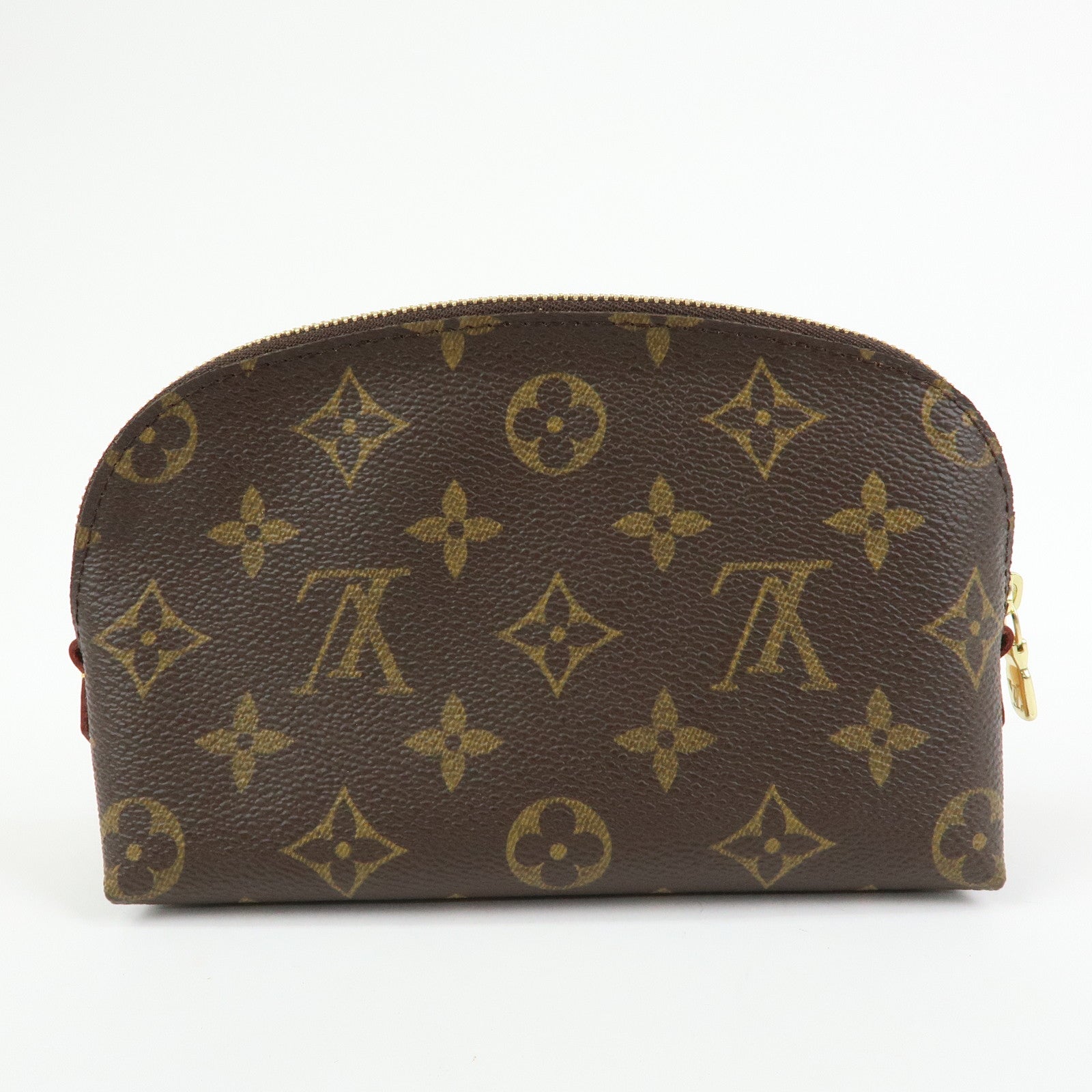 Louis Vuitton Monogram Pochette Cosmetic PM Pouch Brown M47515
