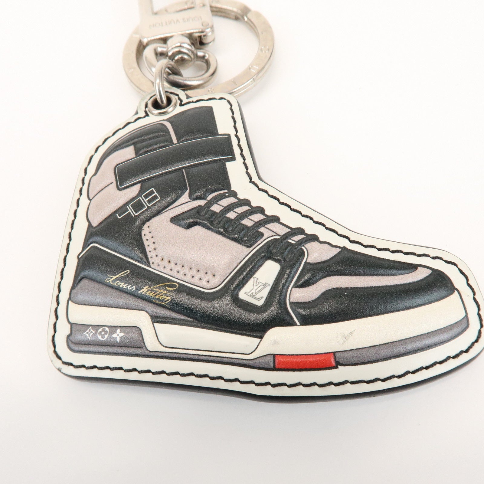 Louis Vuitton Monogram Eclips Porte Cles LV Trainer M68866