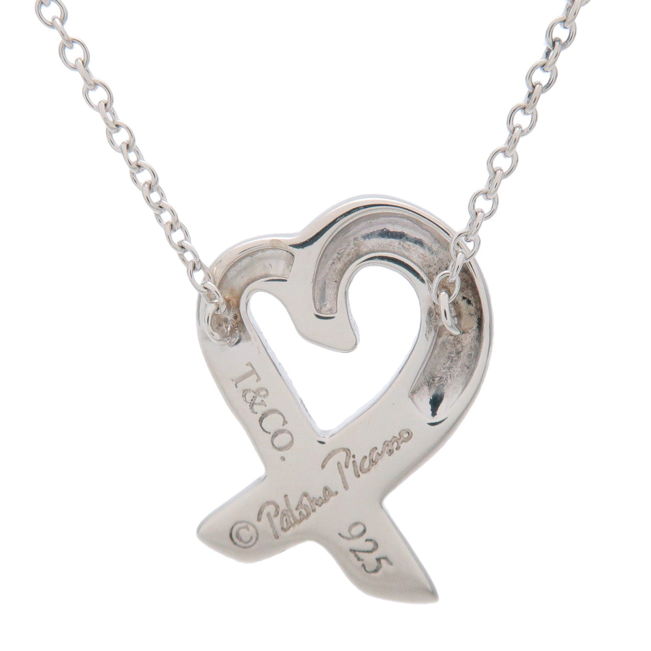 Tiffany & Co Loving Heart Necklace Small SV925 Silver