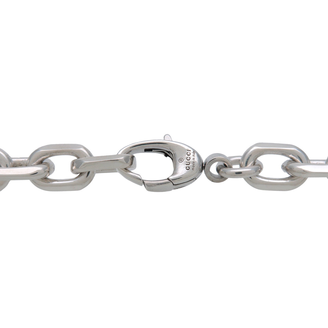 GUCCI Interlocking G Chain Bracelet #18 SV925 Silver 620798