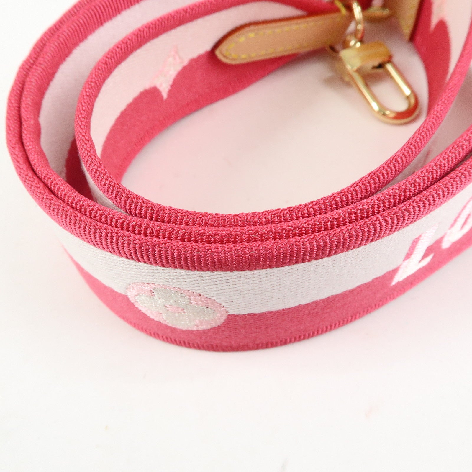 Louis Vuitton Adjustable Shoulder Strap for Neverfull BB Rose Peony