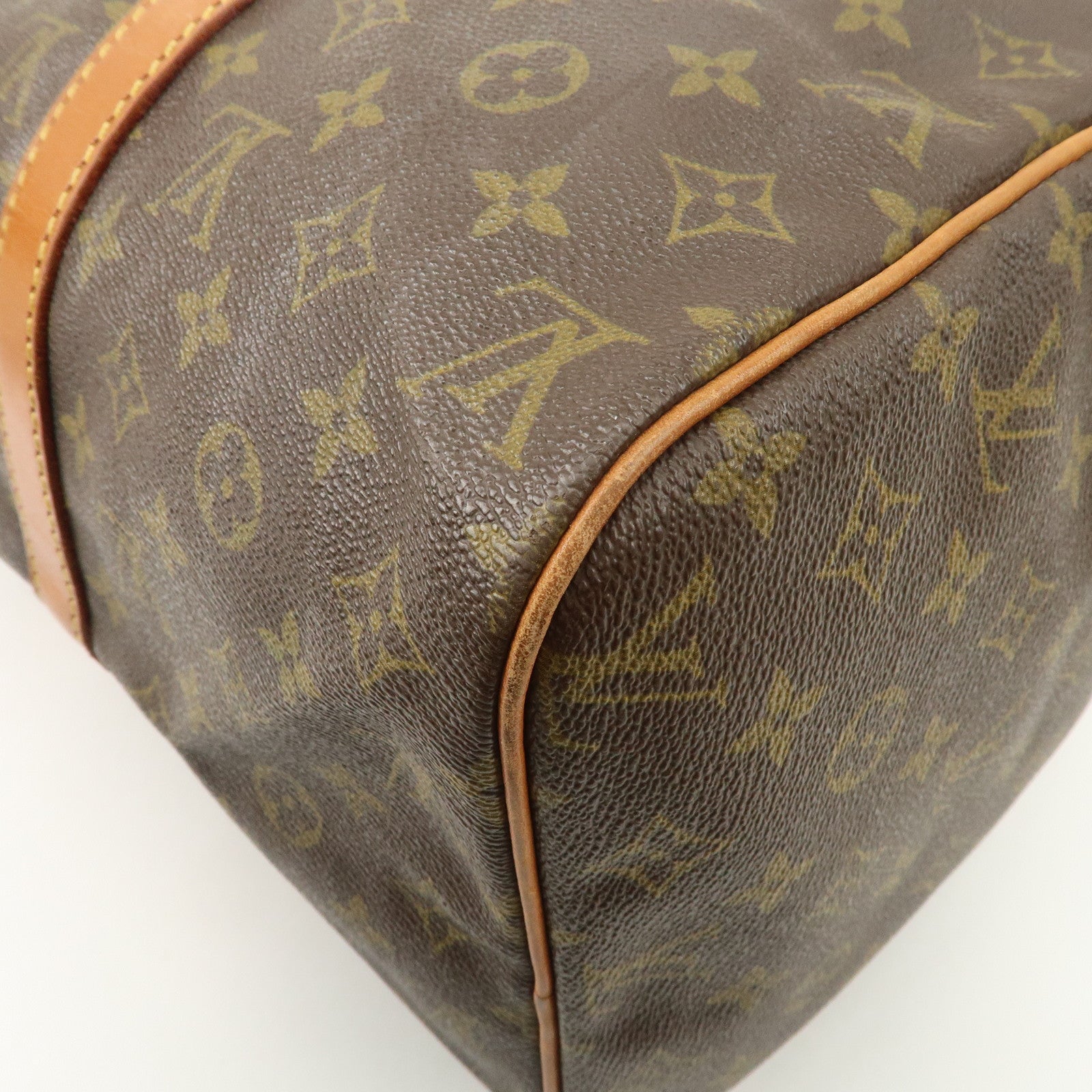 Louis Vuitton Monogram Sac Souple 45 Boston Bag Brown M41624 Used