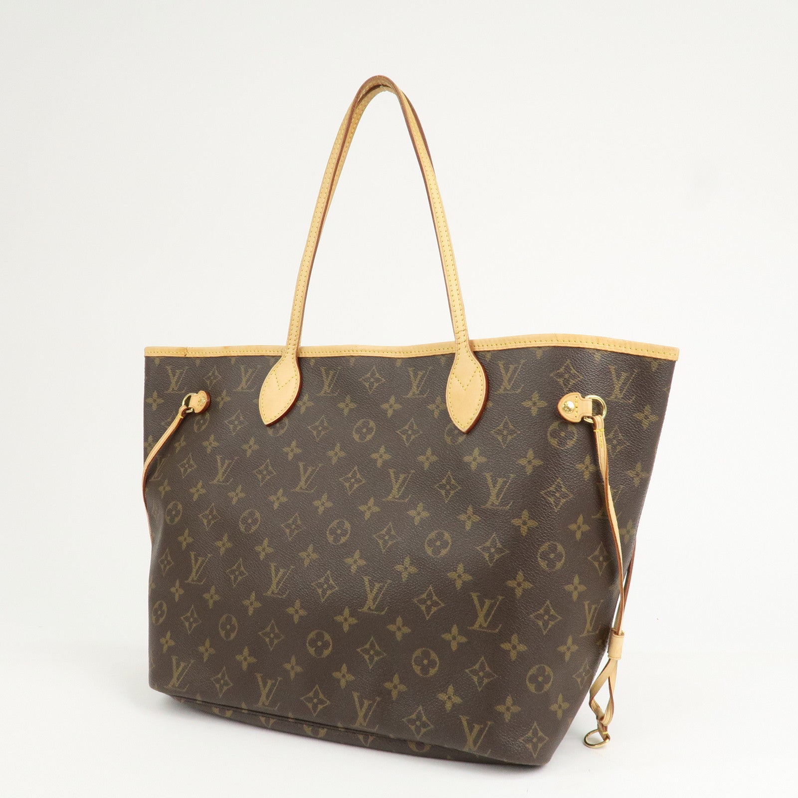 Louis Vuitton Monogram Neverfull MM Tote Bag Brown M40156
