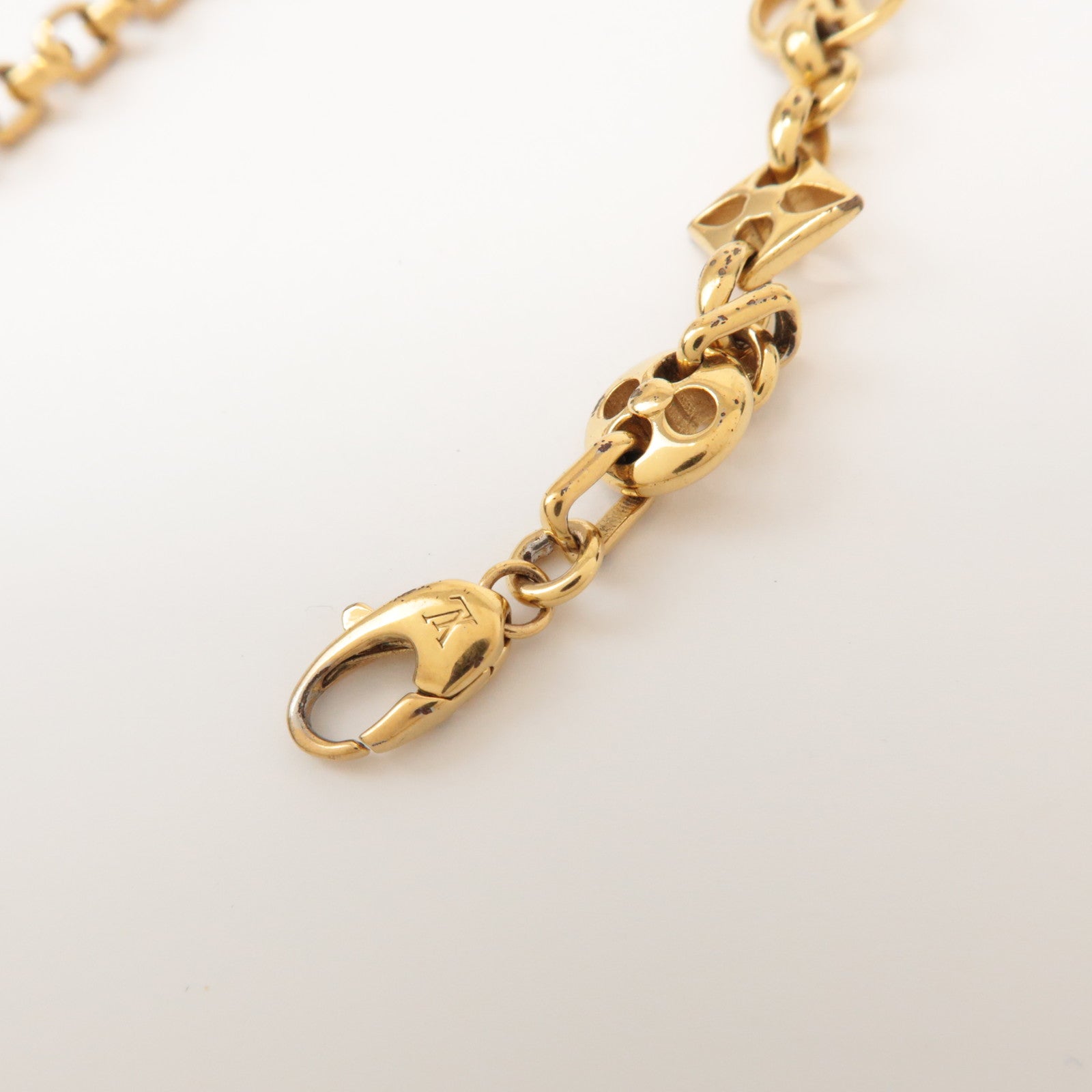 Louis Vuitton Monogram Crazy In Lock Bracelet Gold M00376