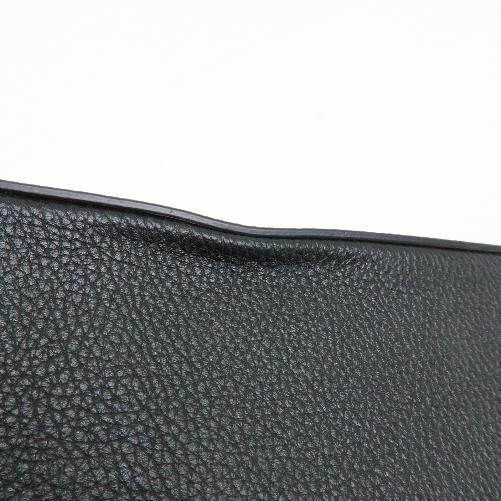 VERSACE Virtus Leather Shoulder Crossbody Bag Black Beige